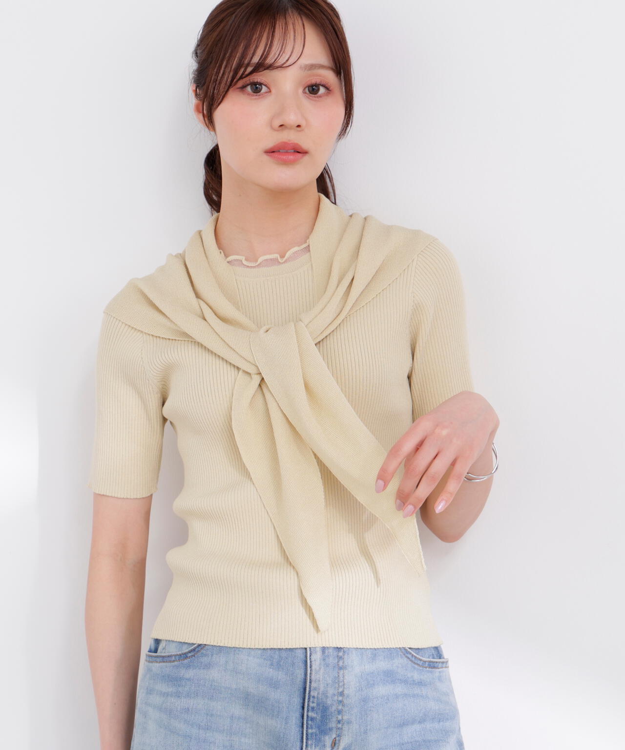 166cm B:78 W:56 H:83 S:24.5cm 着用サイズ：FR