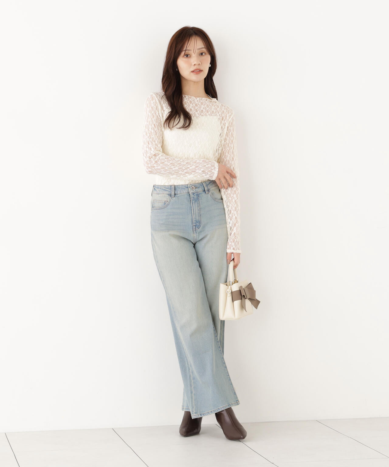 166cm B:78 W:56 H:83 S:24.5cm 着用サイズ：FR