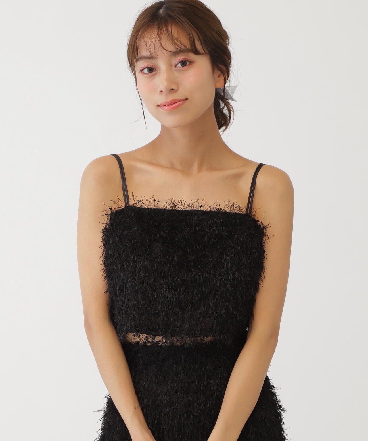 ストレッチファンシーヤーンビスチェ