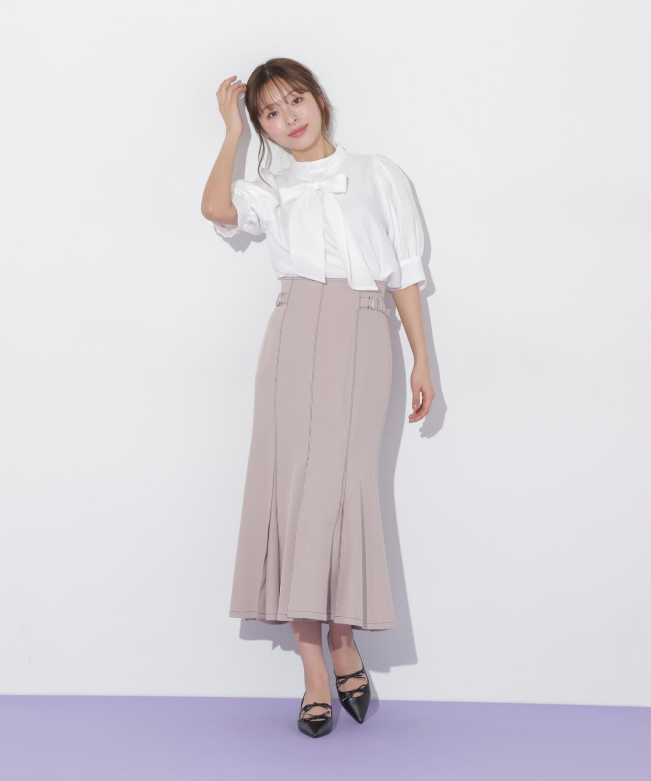 ステッチマーメイドスカート