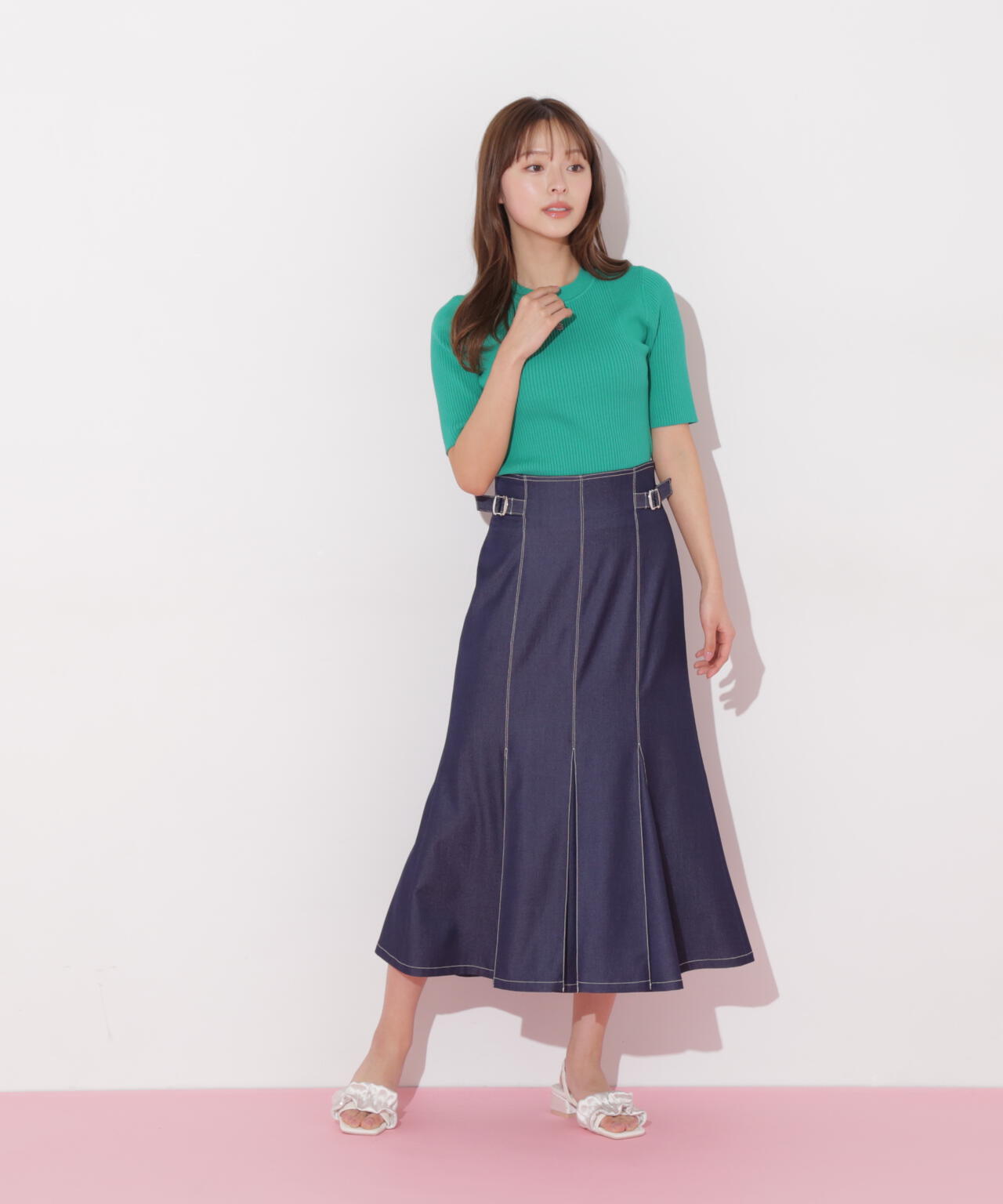 ステッチマーメイドスカート