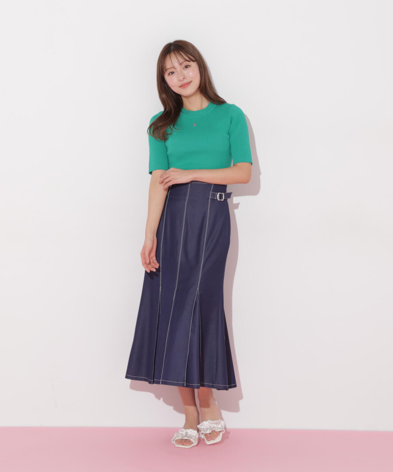 ステッチマーメイドスカート