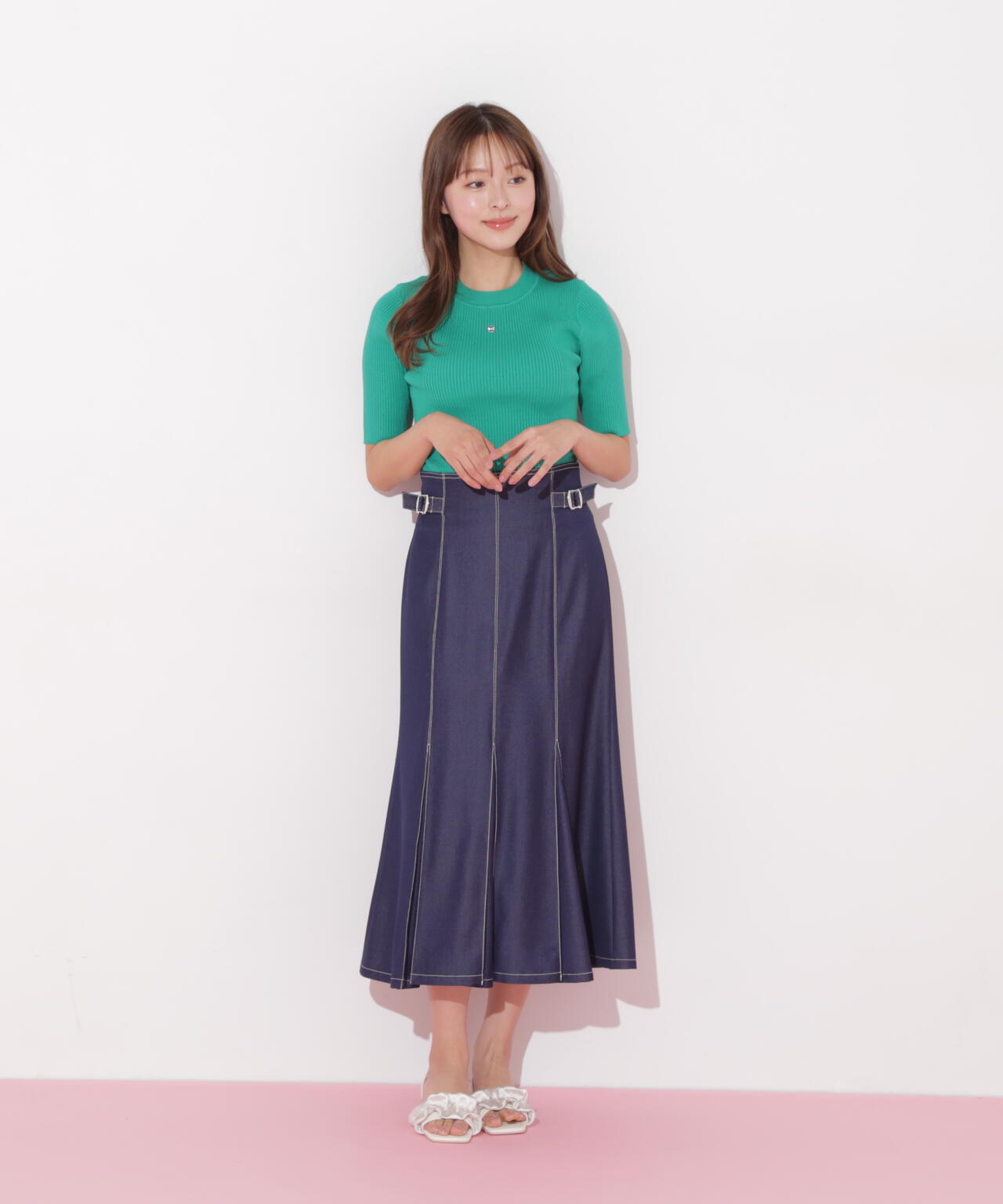 ステッチマーメイドスカート