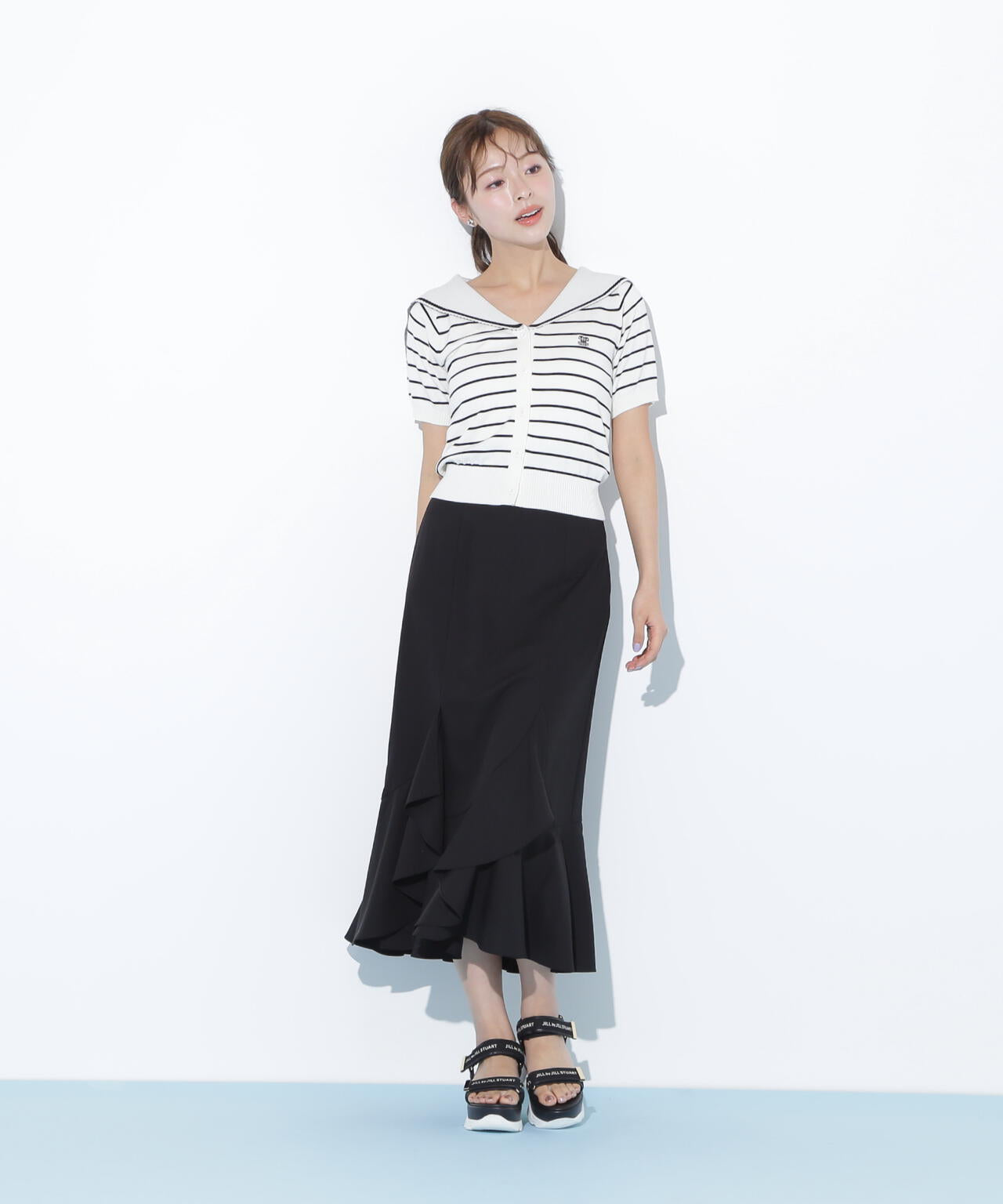 ラッフルマーメイドスカート