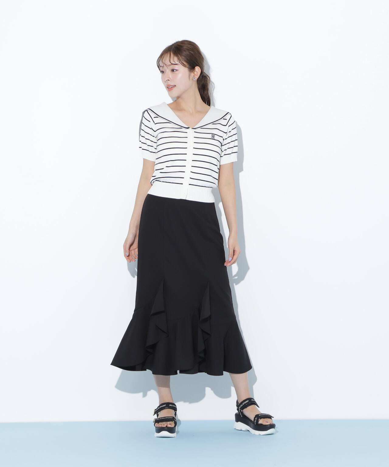 ラッフルマーメイドスカート