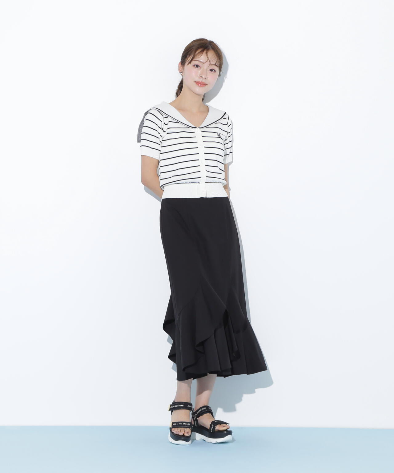 ラッフルマーメイドスカート