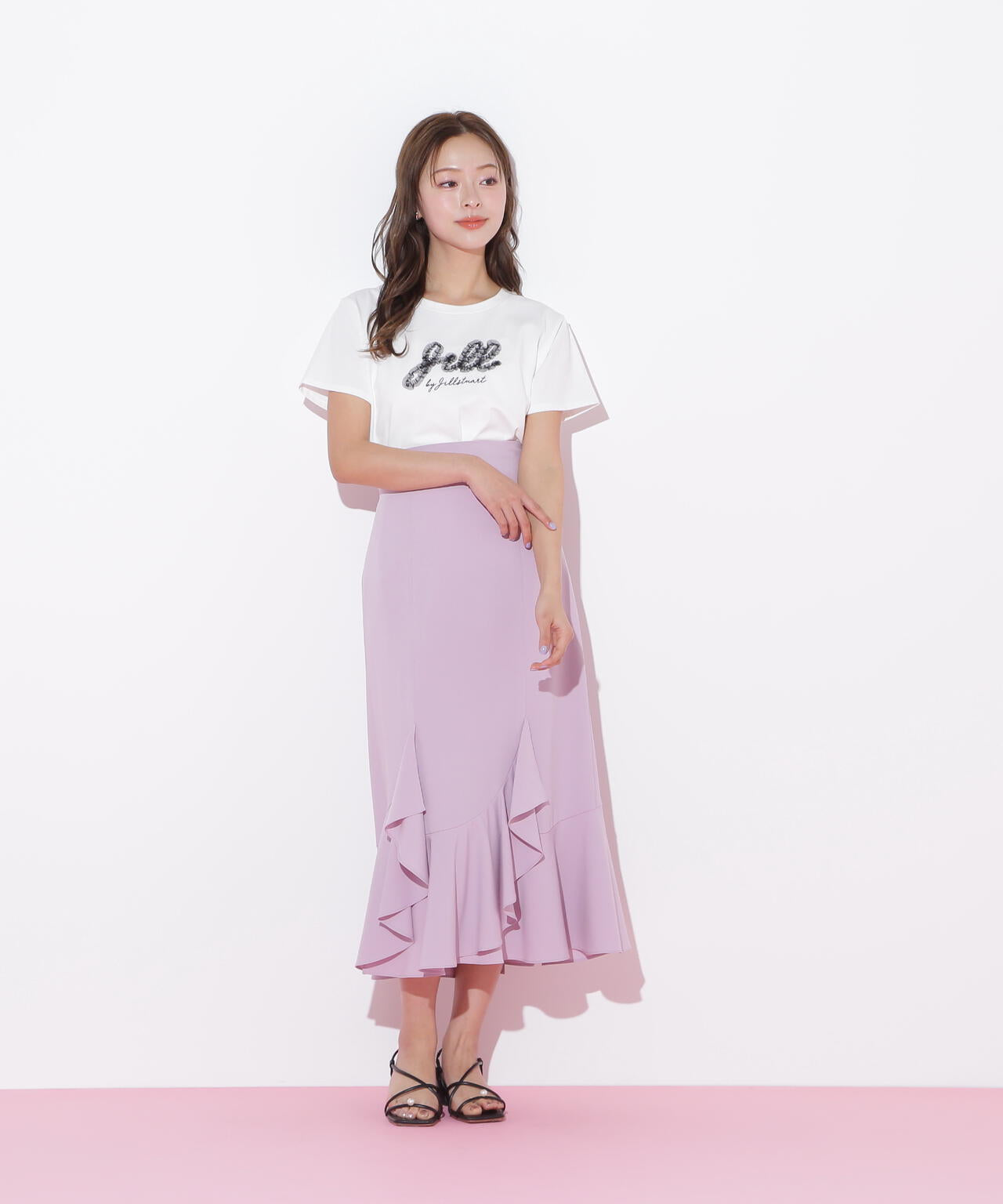 ラッフルマーメイドスカート