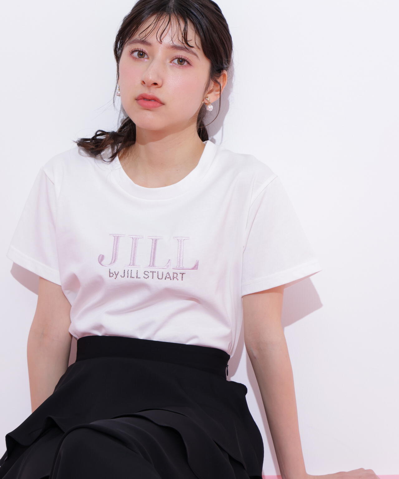 オーガニックコットン刺繍＆ホットフィットロゴTシャツ