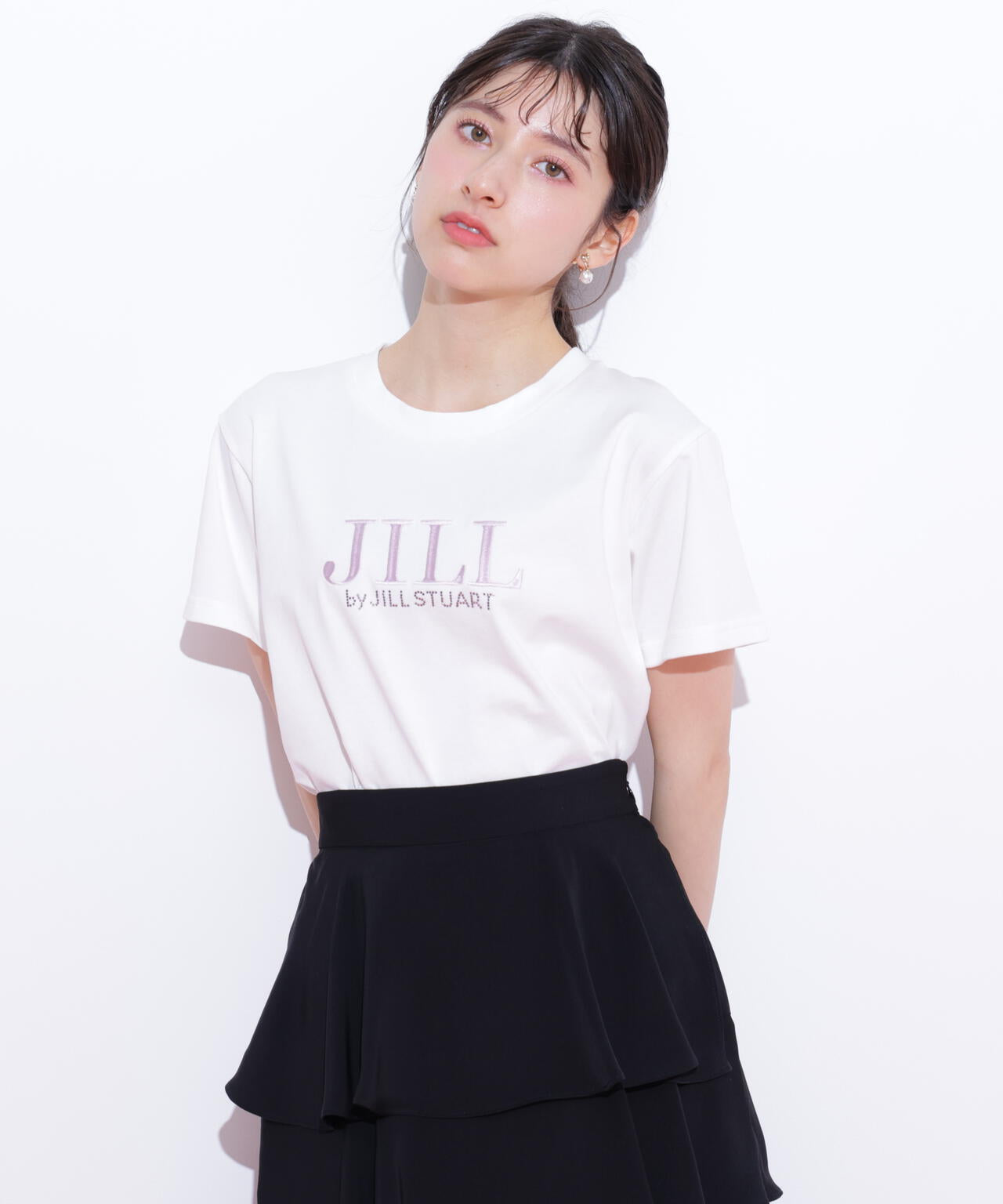 オーガニックコットン刺繍＆ホットフィットロゴTシャツ