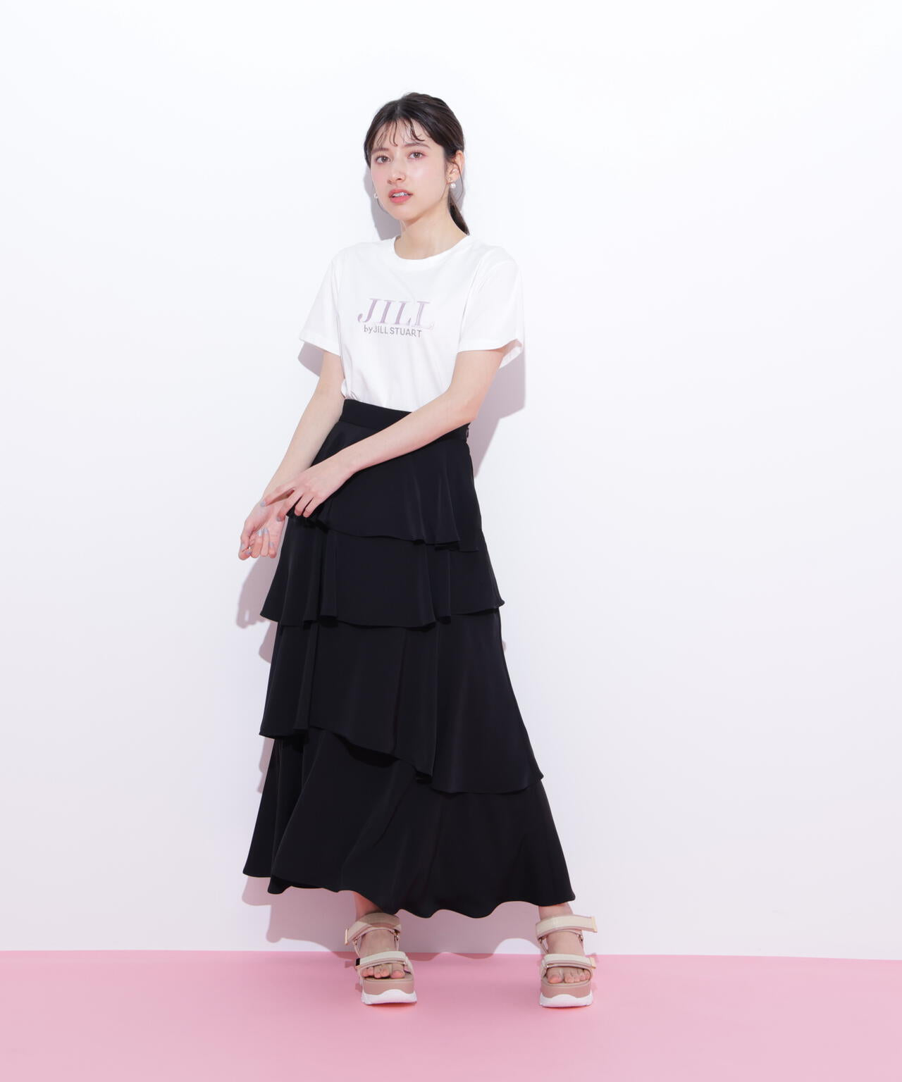 オーガニックコットン刺繍＆ホットフィットロゴTシャツ