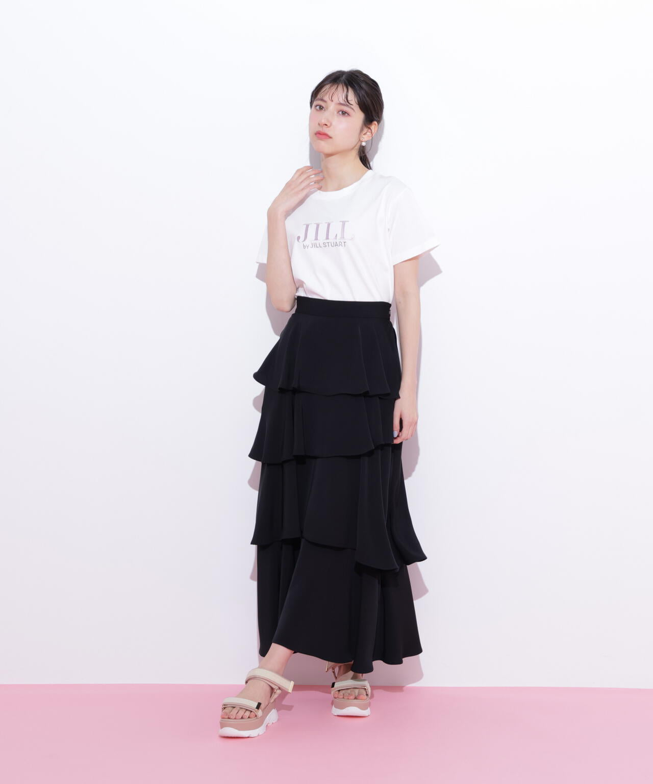 オーガニックコットン刺繍＆ホットフィットロゴTシャツ