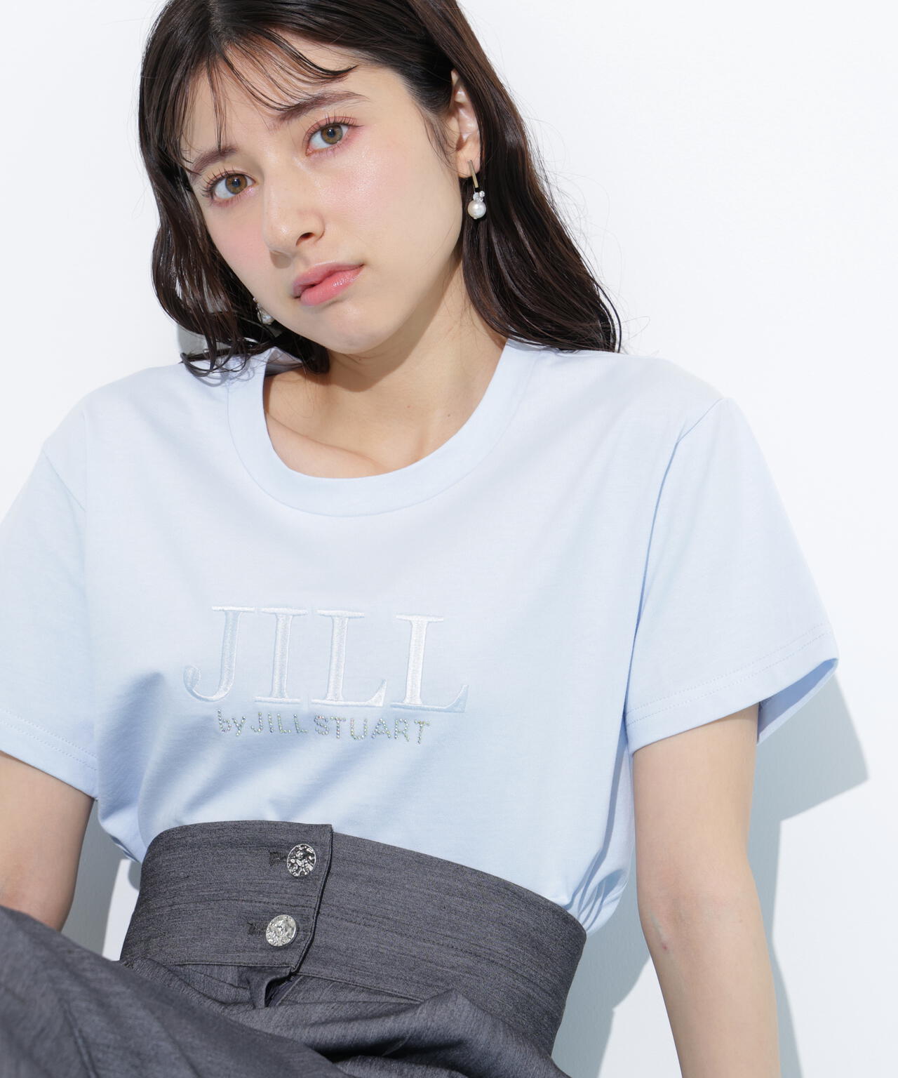 オーガニックコットン刺繍＆ホットフィットロゴTシャツ