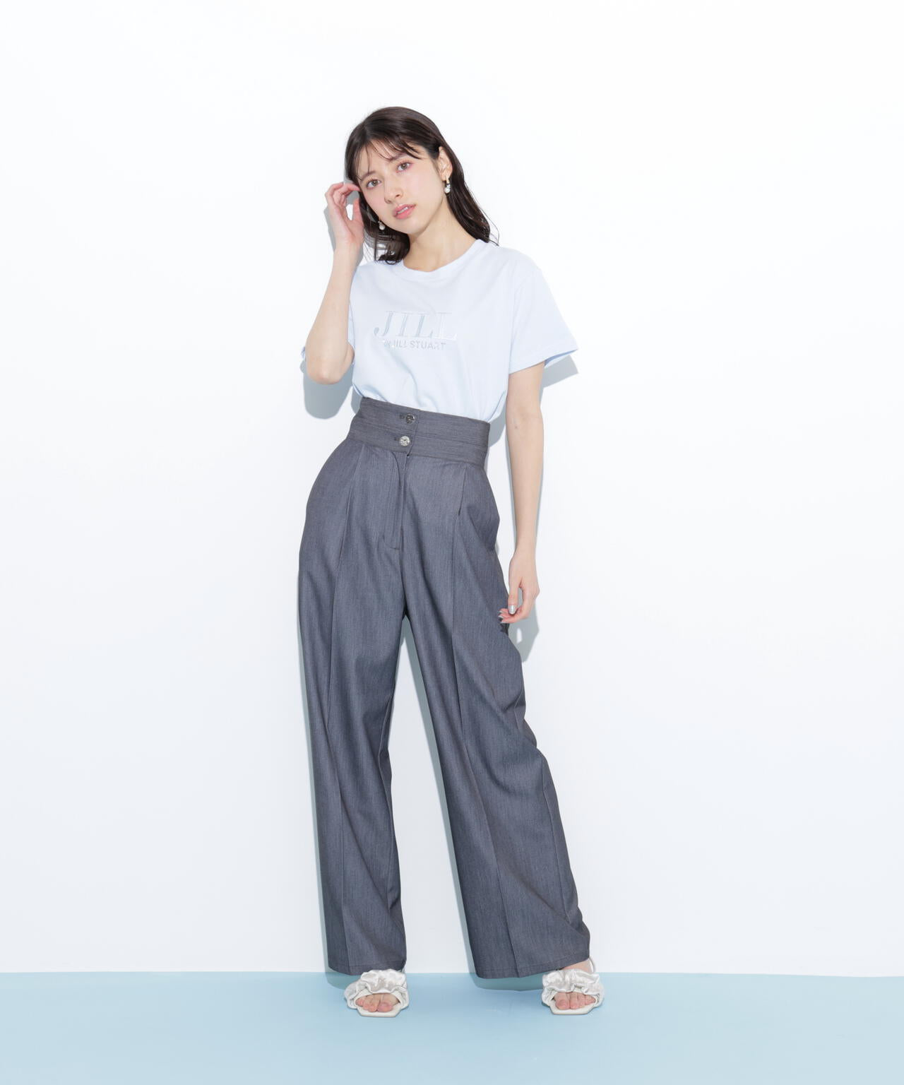 オーガニックコットン刺繍＆ホットフィットロゴTシャツ