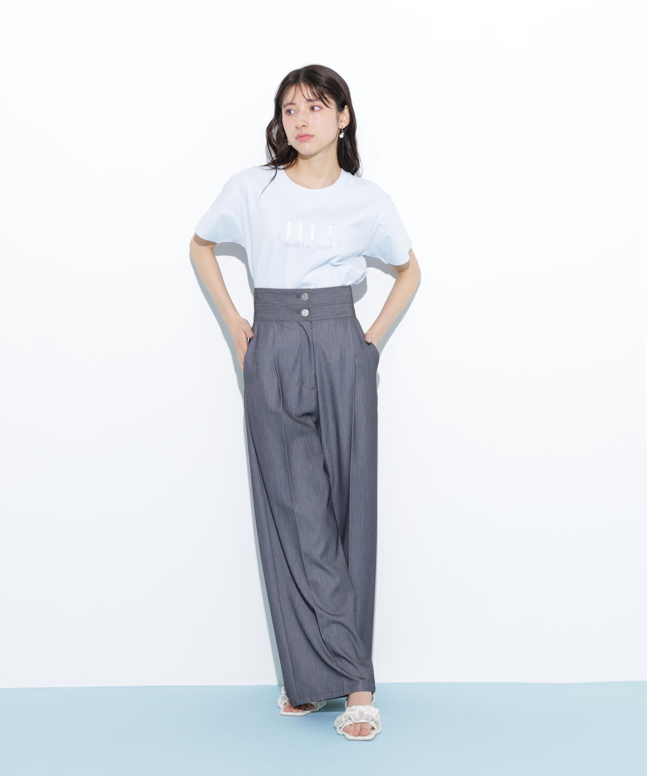 オーガニックコットン刺繍＆ホットフィットロゴTシャツ