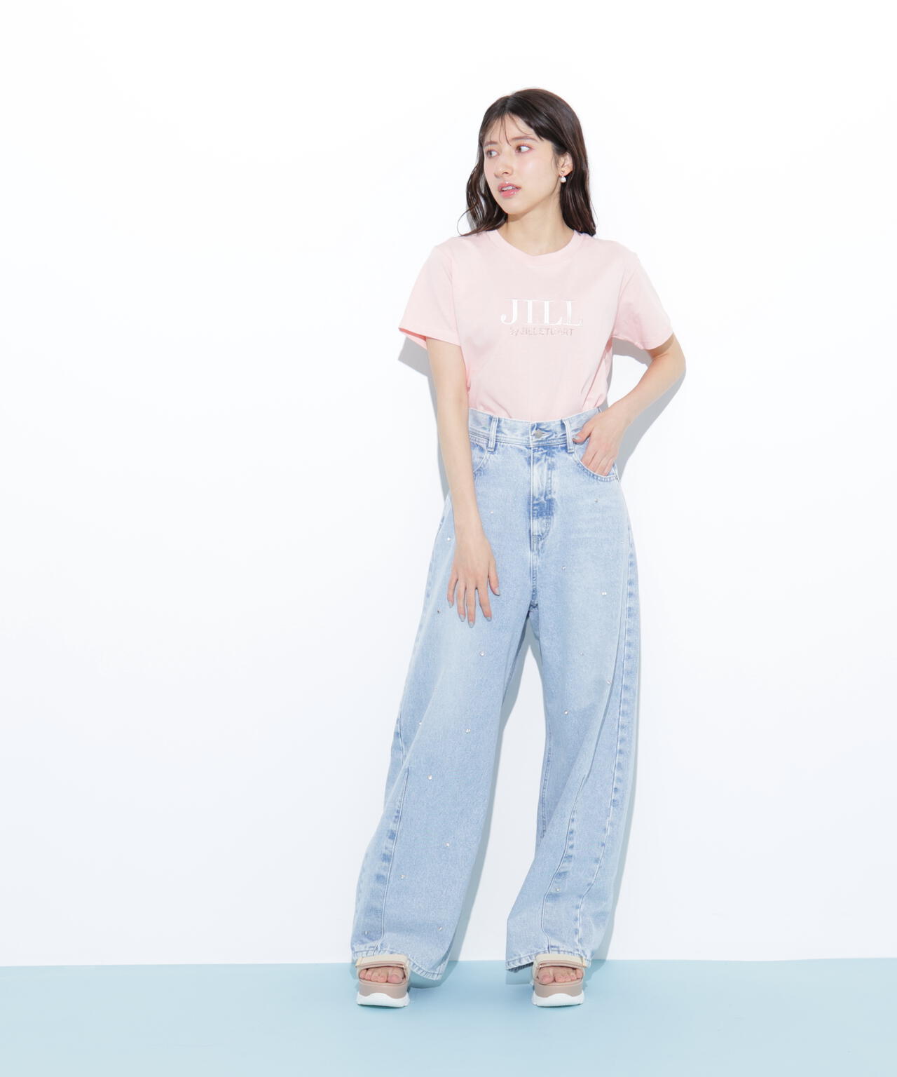 オーガニックコットン刺繍＆ホットフィットロゴTシャツ