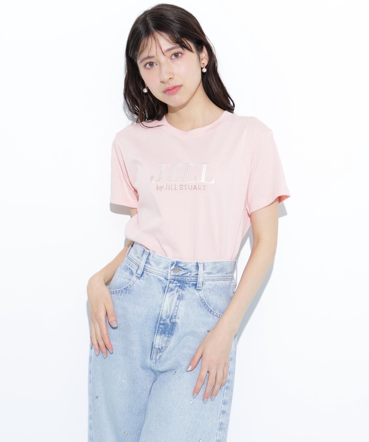 オーガニックコットン刺繍＆ホットフィットロゴTシャツ