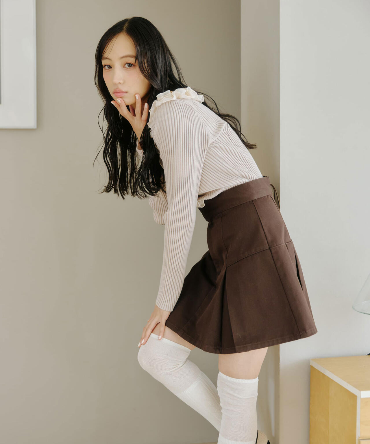 「Dickies × JILL by JILL STUART」別注タックミニスカート