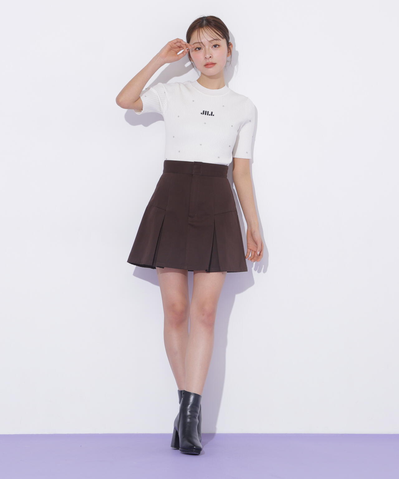「Dickies × JILL by JILL STUART」別注タックミニスカート