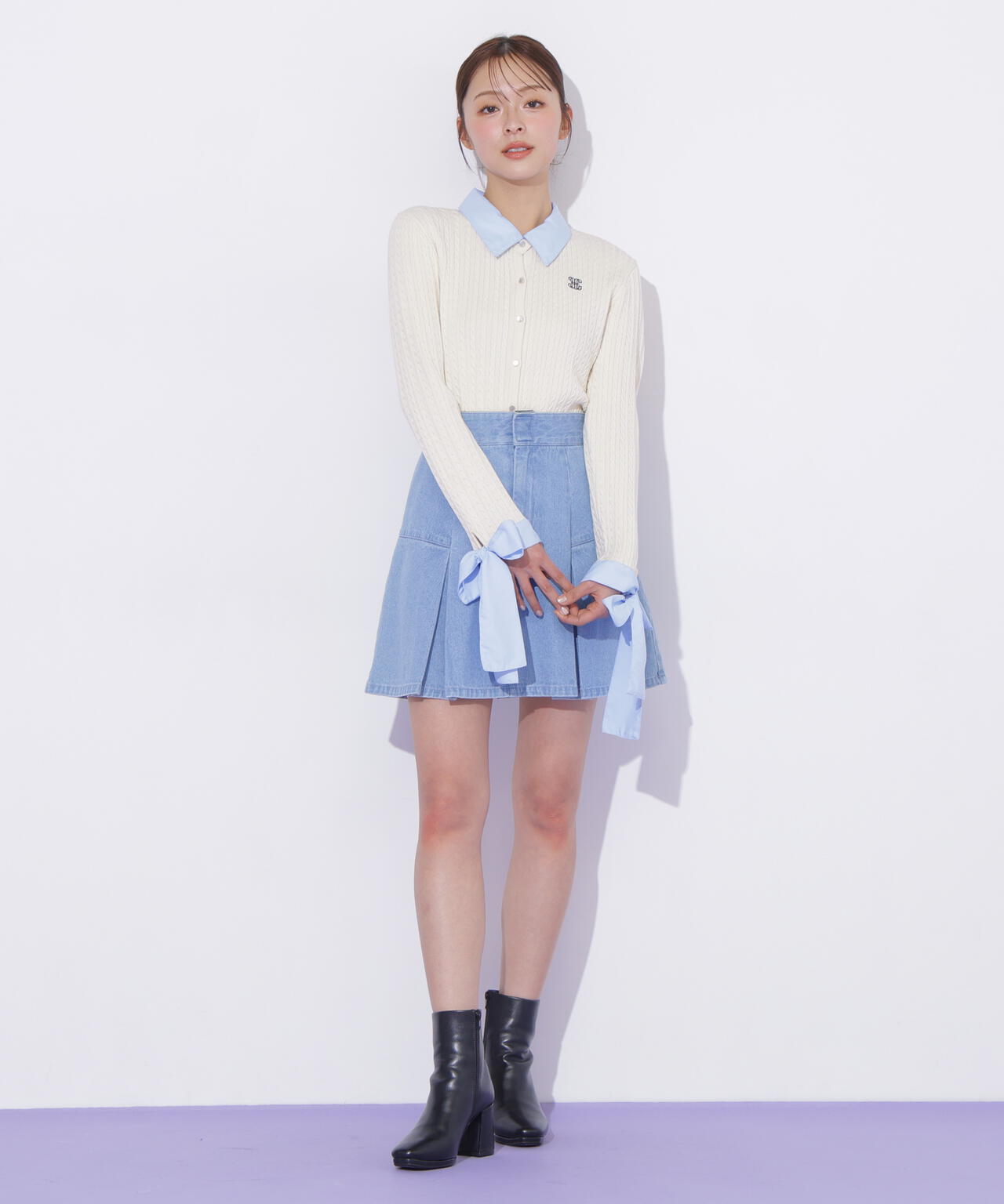 「Dickies × JILL by JILL STUART」別注タックミニスカート