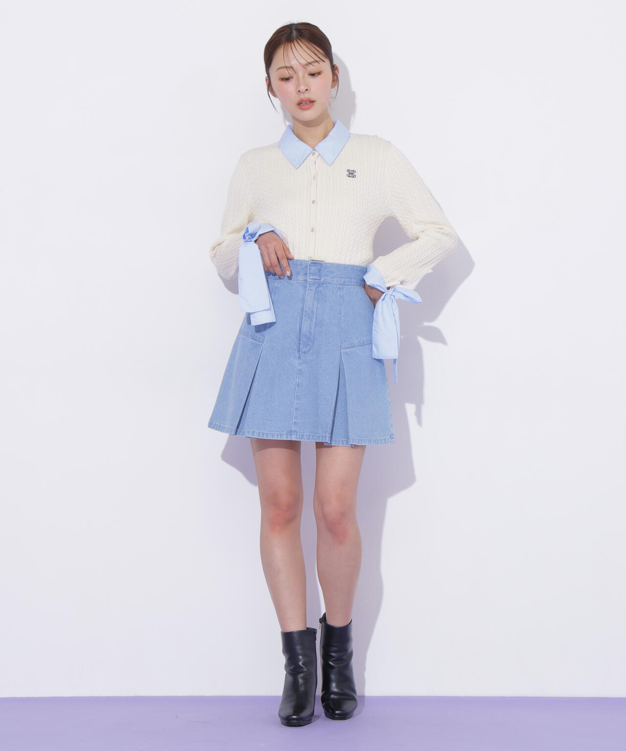 「Dickies × JILL by JILL STUART」別注タックミニスカート
