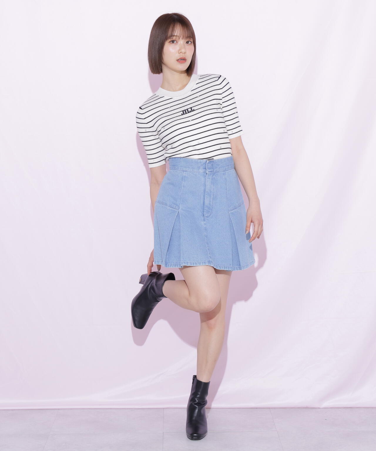 「Dickies × JILL by JILL STUART」別注タックミニスカート