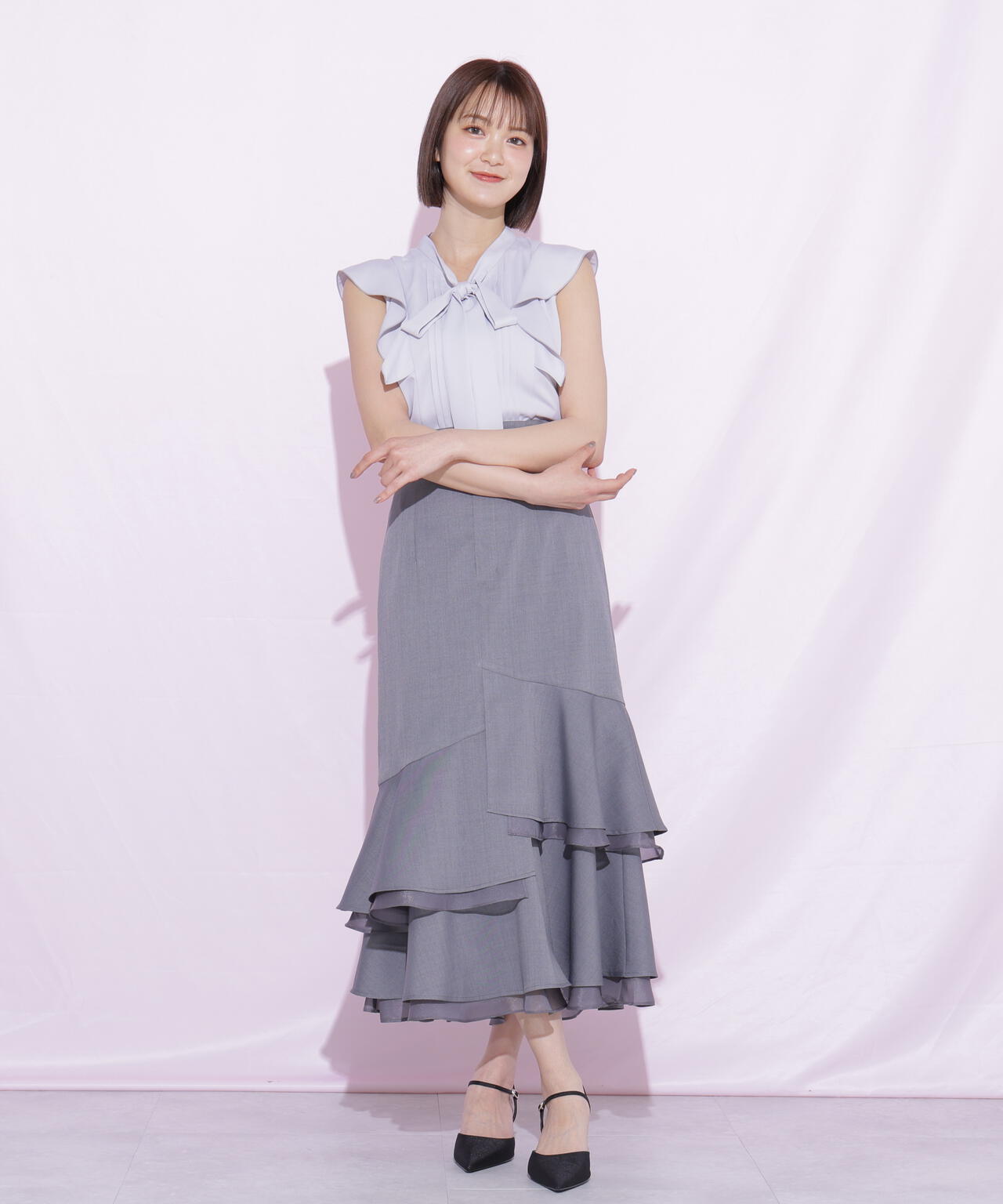 シアーランダムヘムスカート