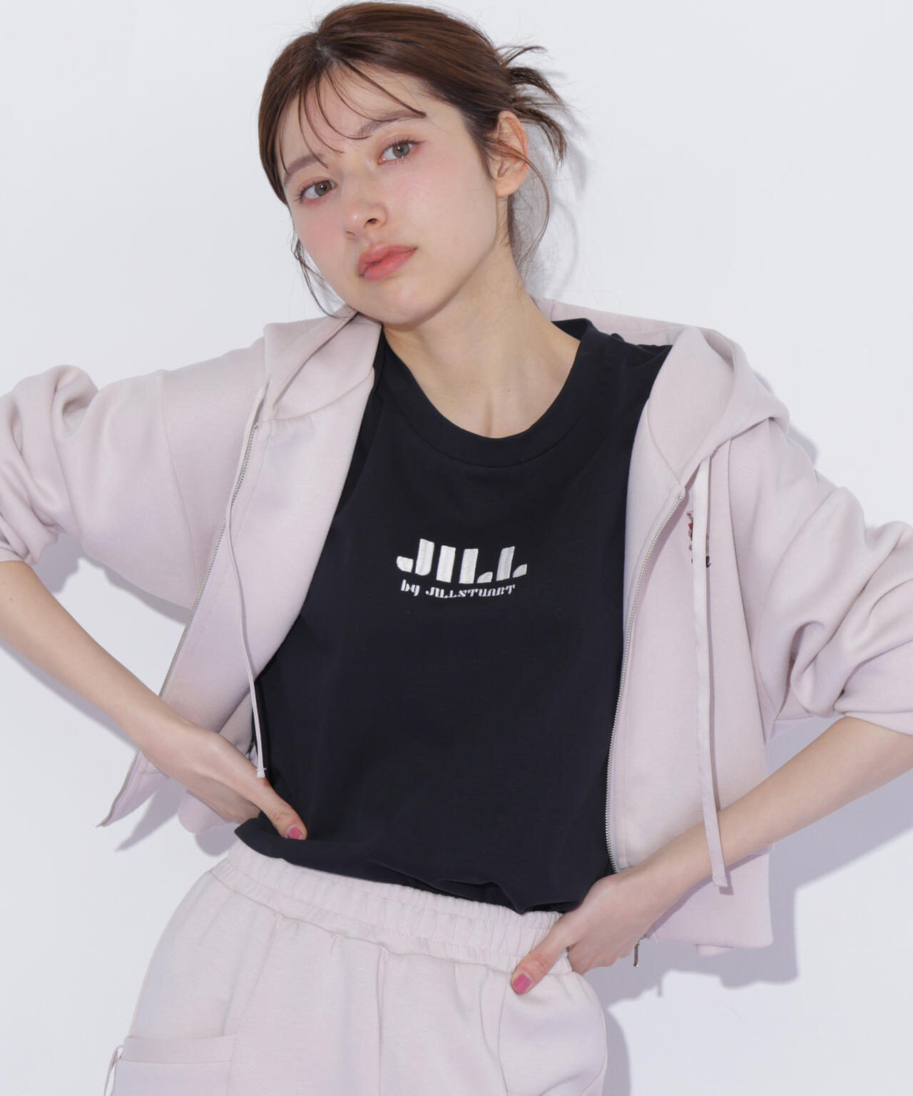 刺繍ロゴTシャツオーガニックコットン