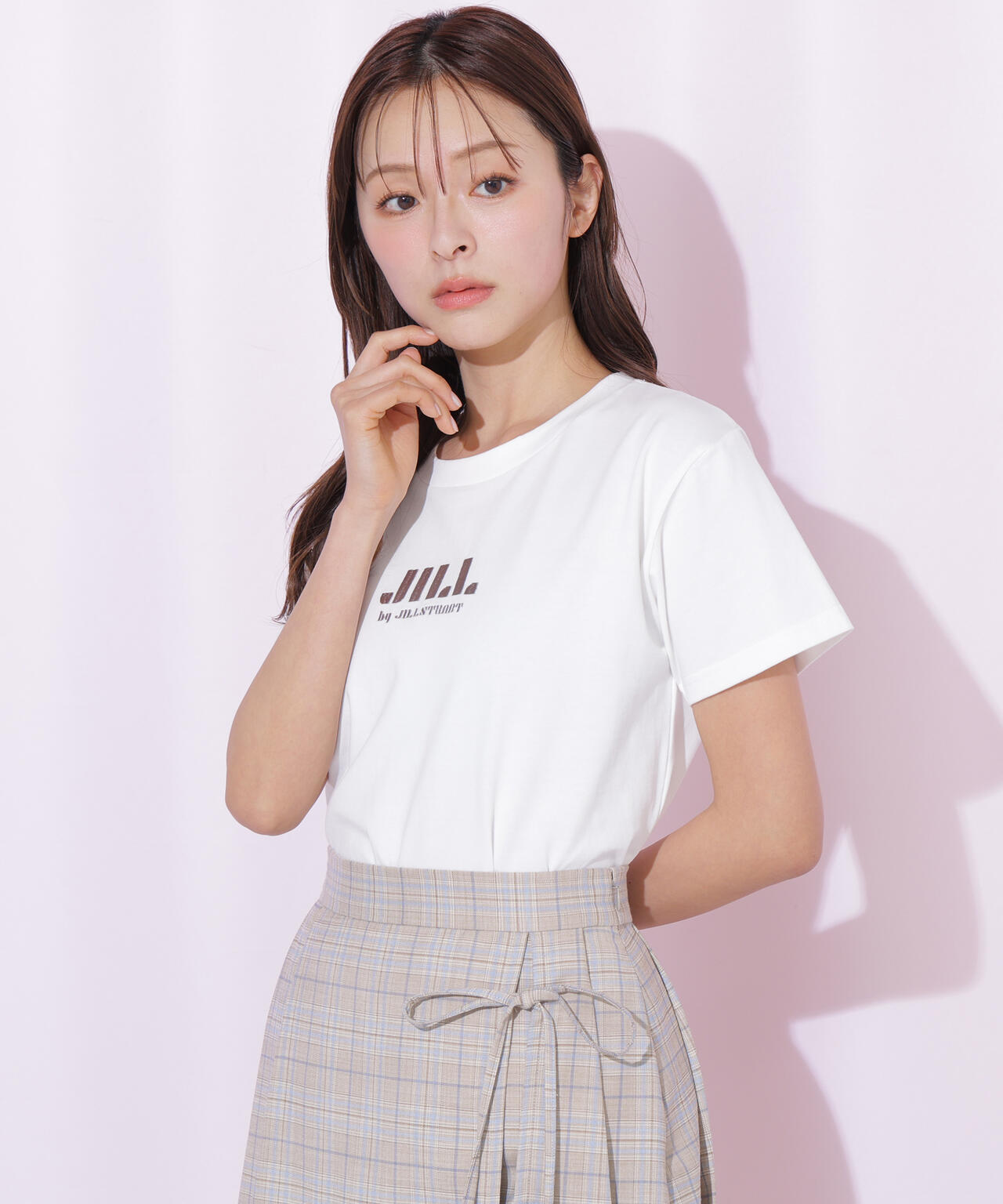 刺繍ロゴTシャツオーガニックコットン