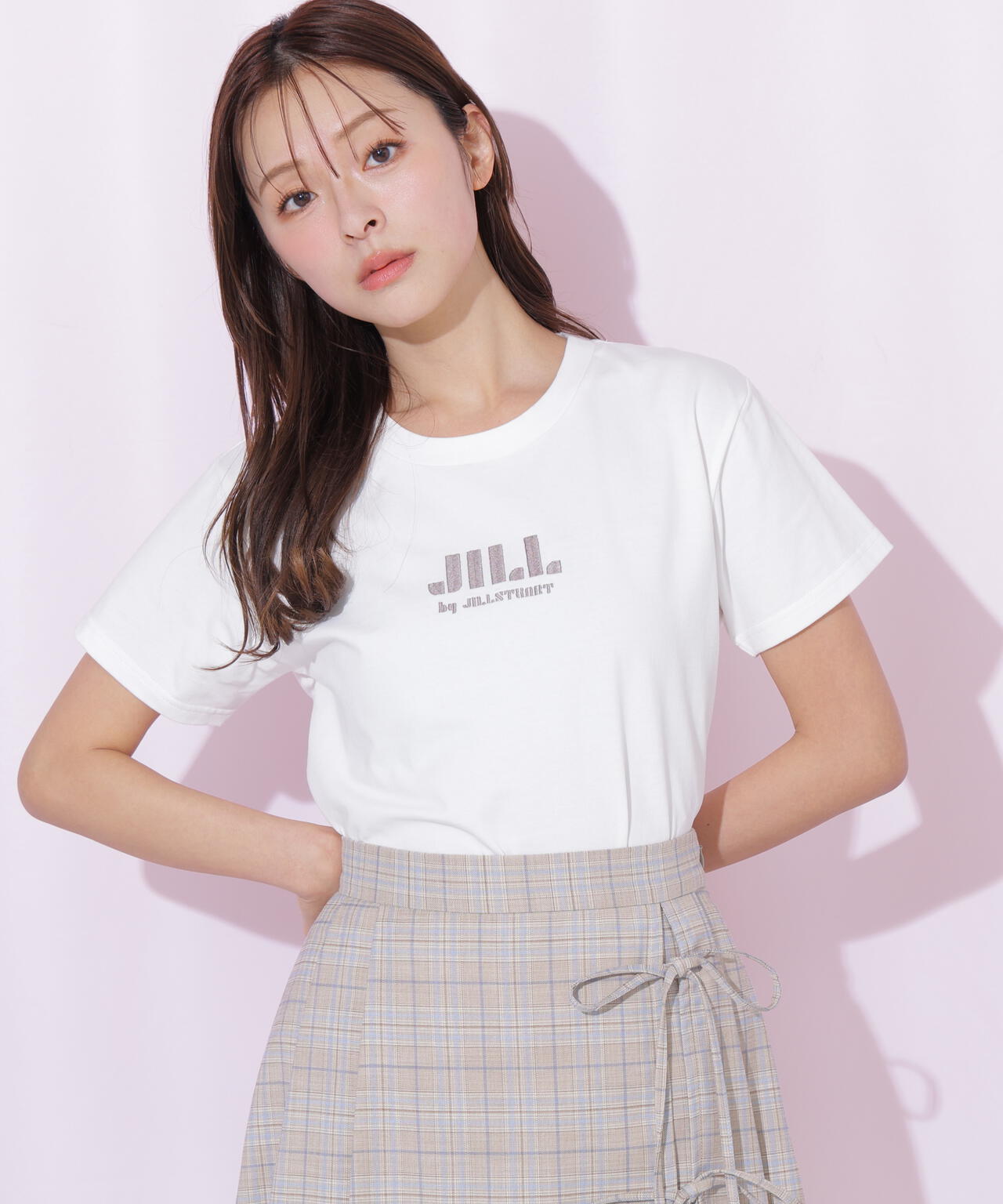 刺繍ロゴTシャツオーガニックコットン