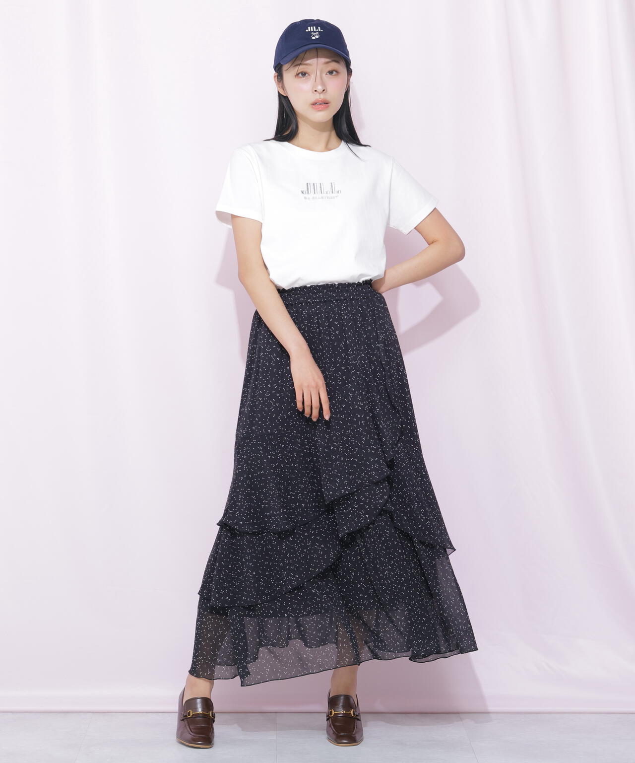 刺繍ロゴTシャツオーガニックコットン
