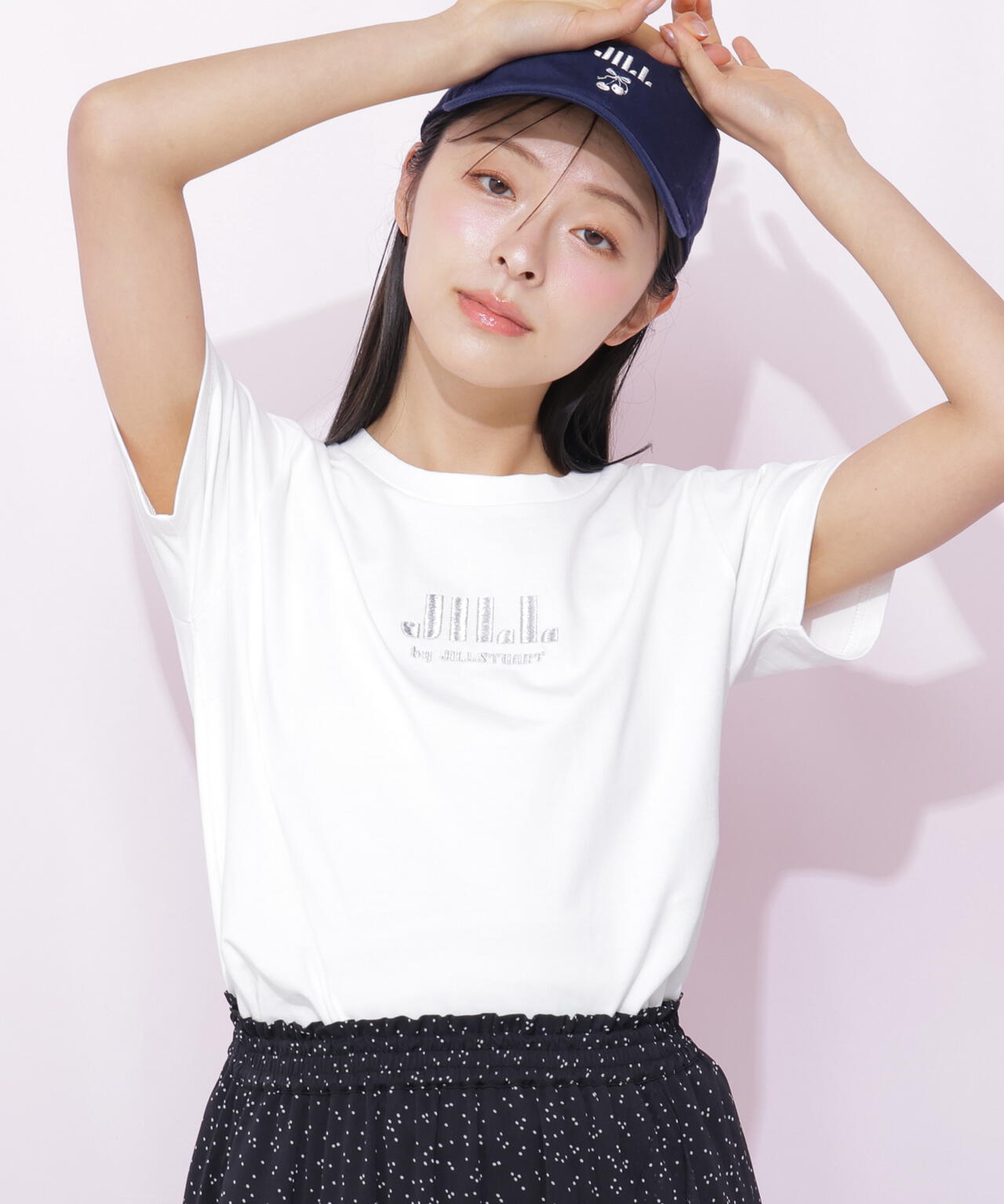 刺繍ロゴTシャツオーガニックコットン
