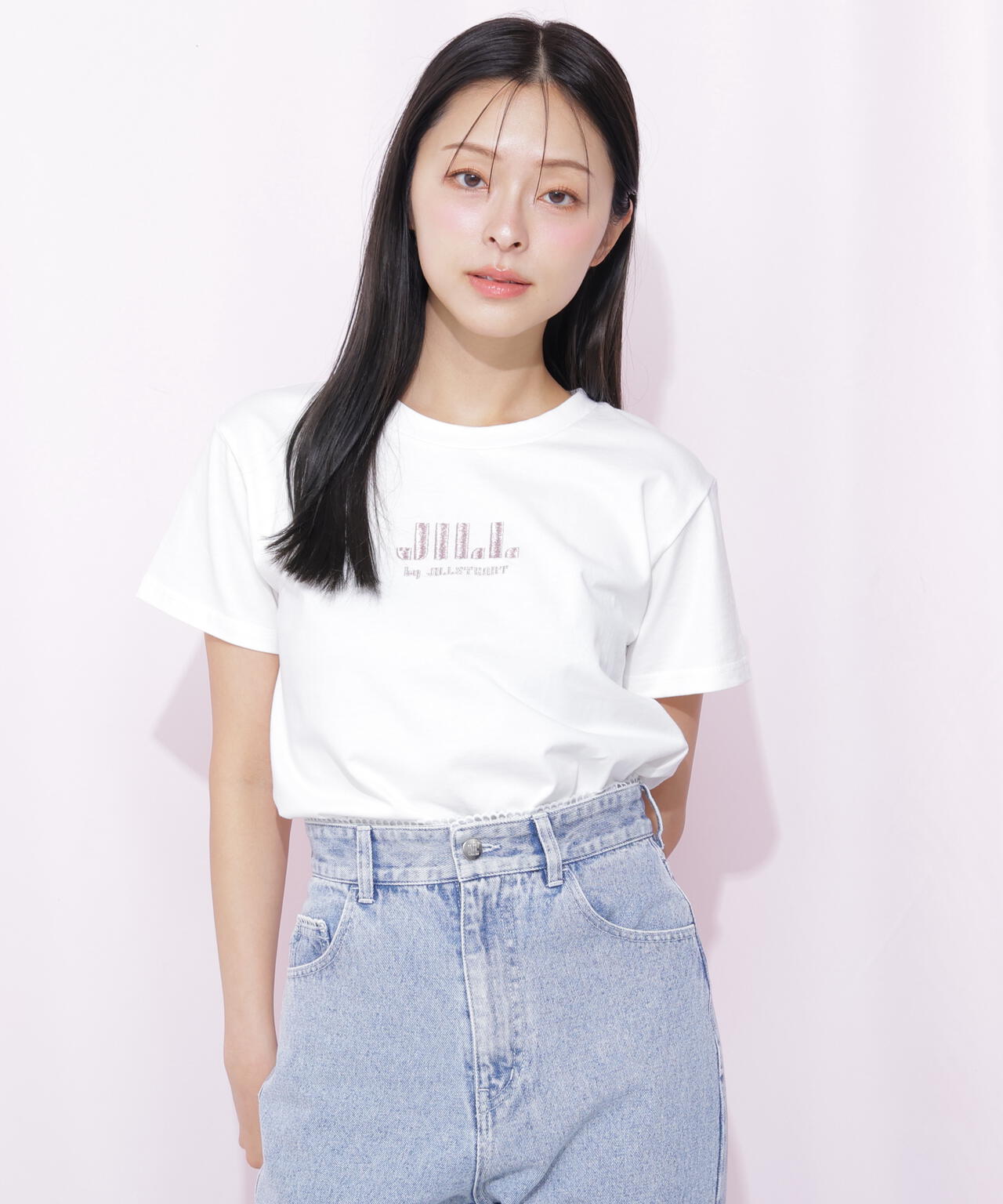 刺繍ロゴTシャツオーガニックコットン