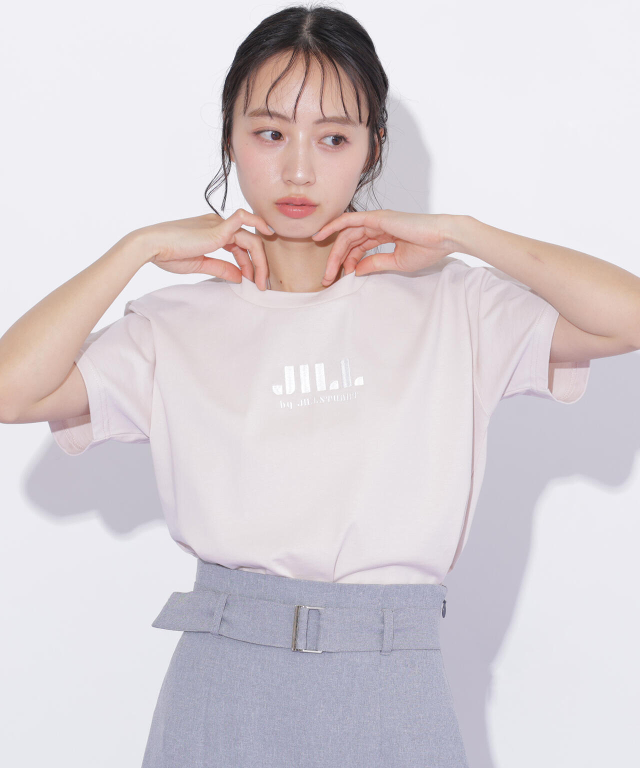 刺繍ロゴTシャツオーガニックコットン