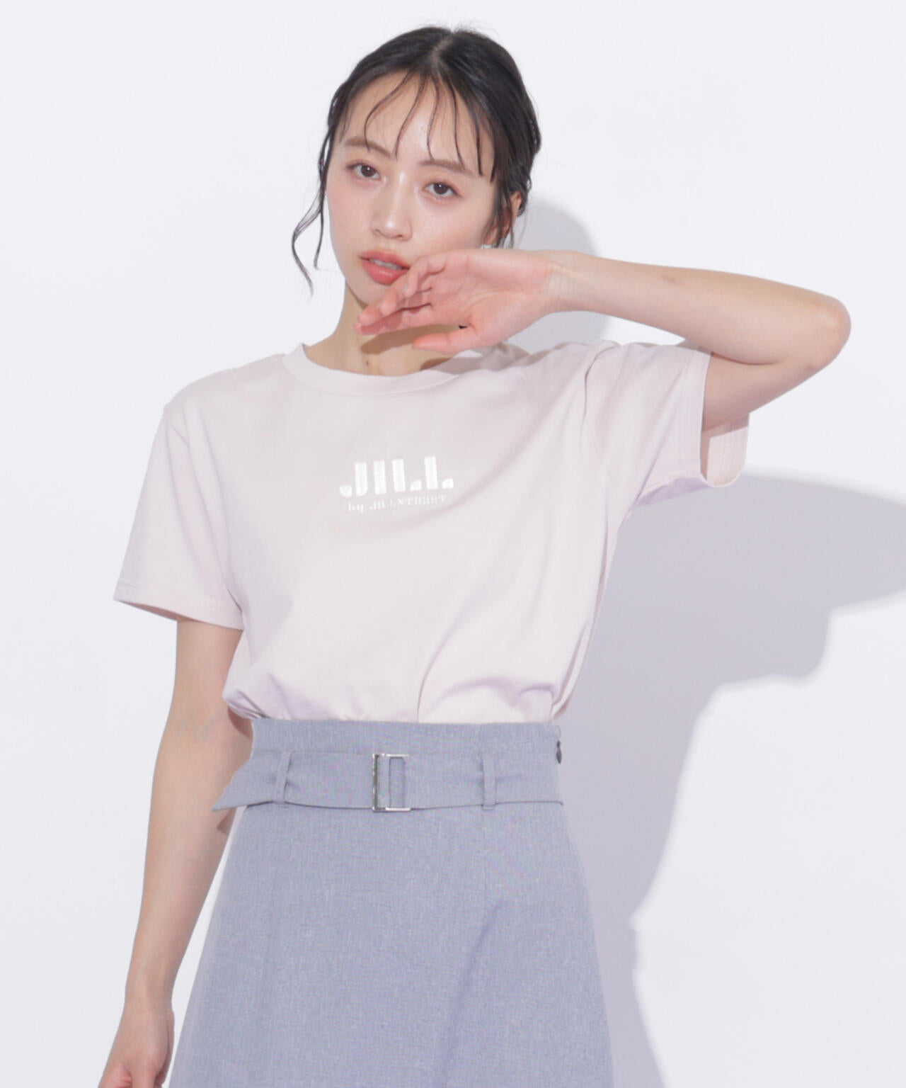 刺繍ロゴTシャツオーガニックコットン