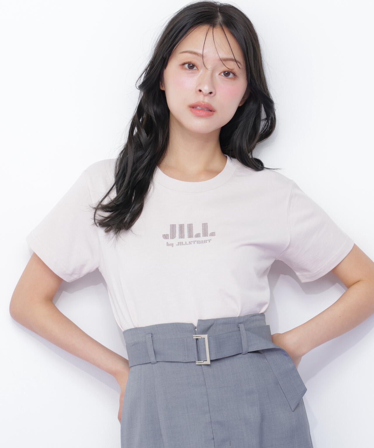 刺繍ロゴTシャツオーガニックコットン