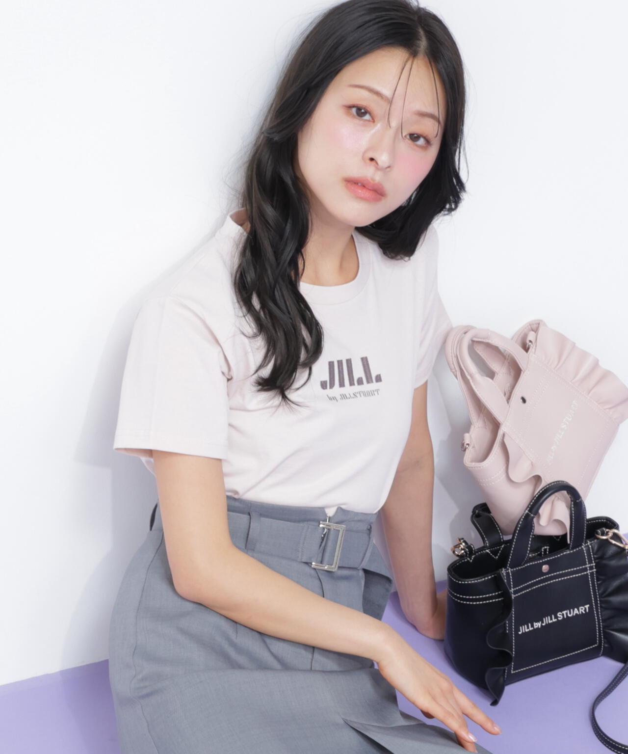 刺繍ロゴTシャツオーガニックコットン