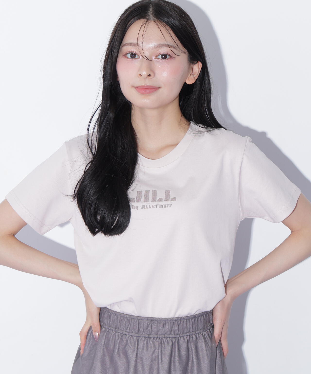 刺繍ロゴTシャツオーガニックコットン