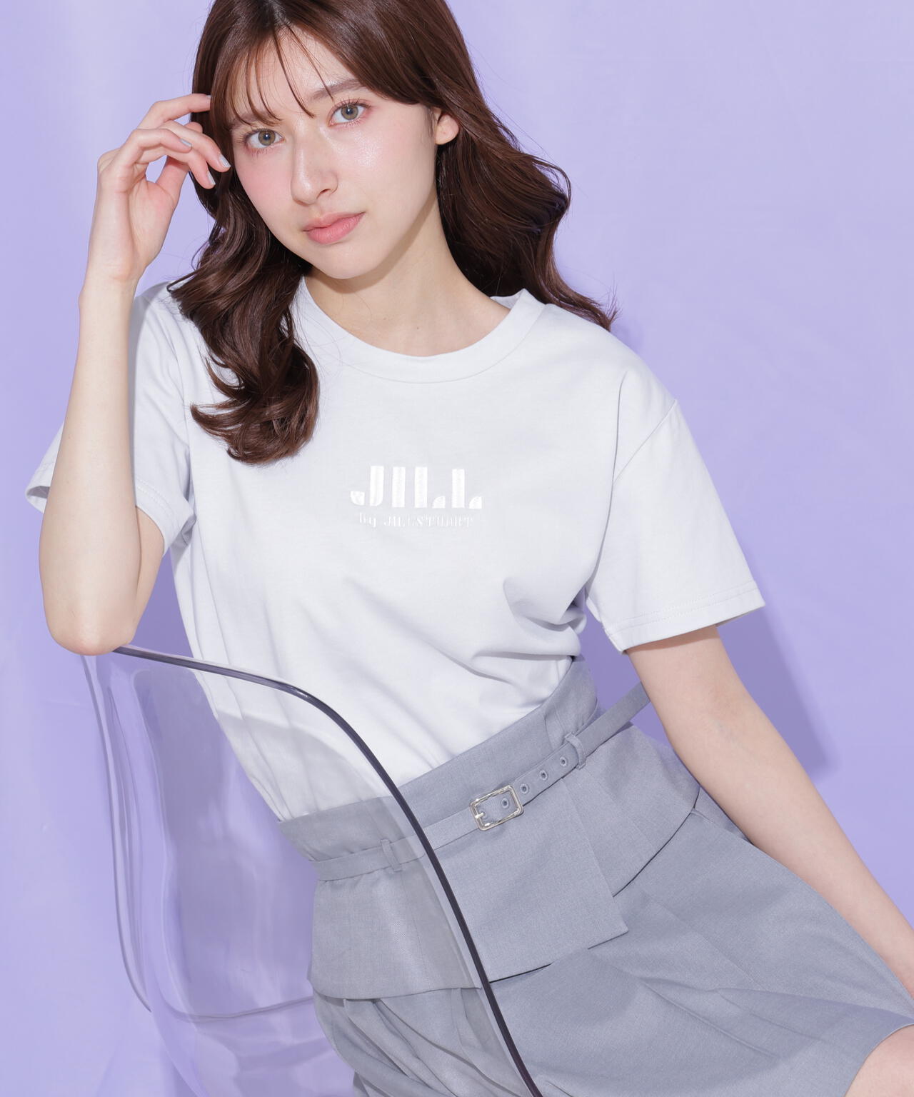 刺繍ロゴTシャツオーガニックコットン