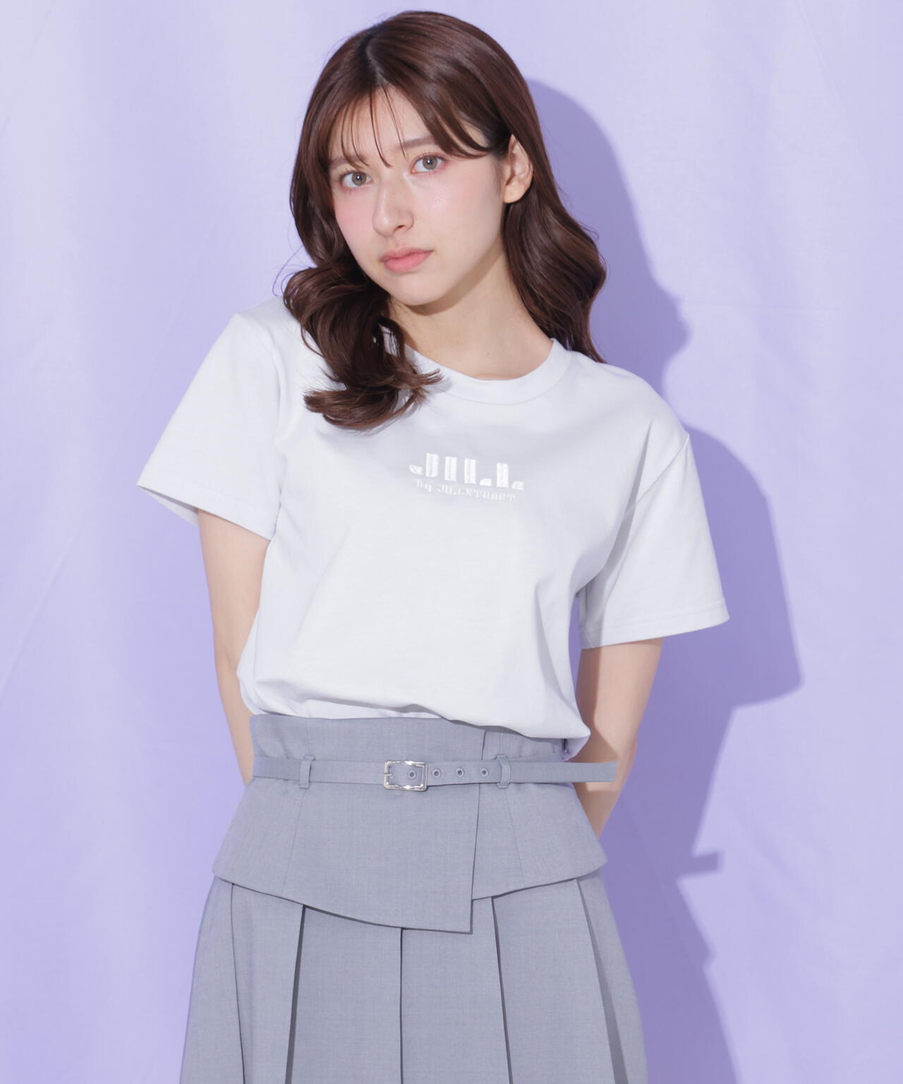 刺繍ロゴTシャツオーガニックコットン