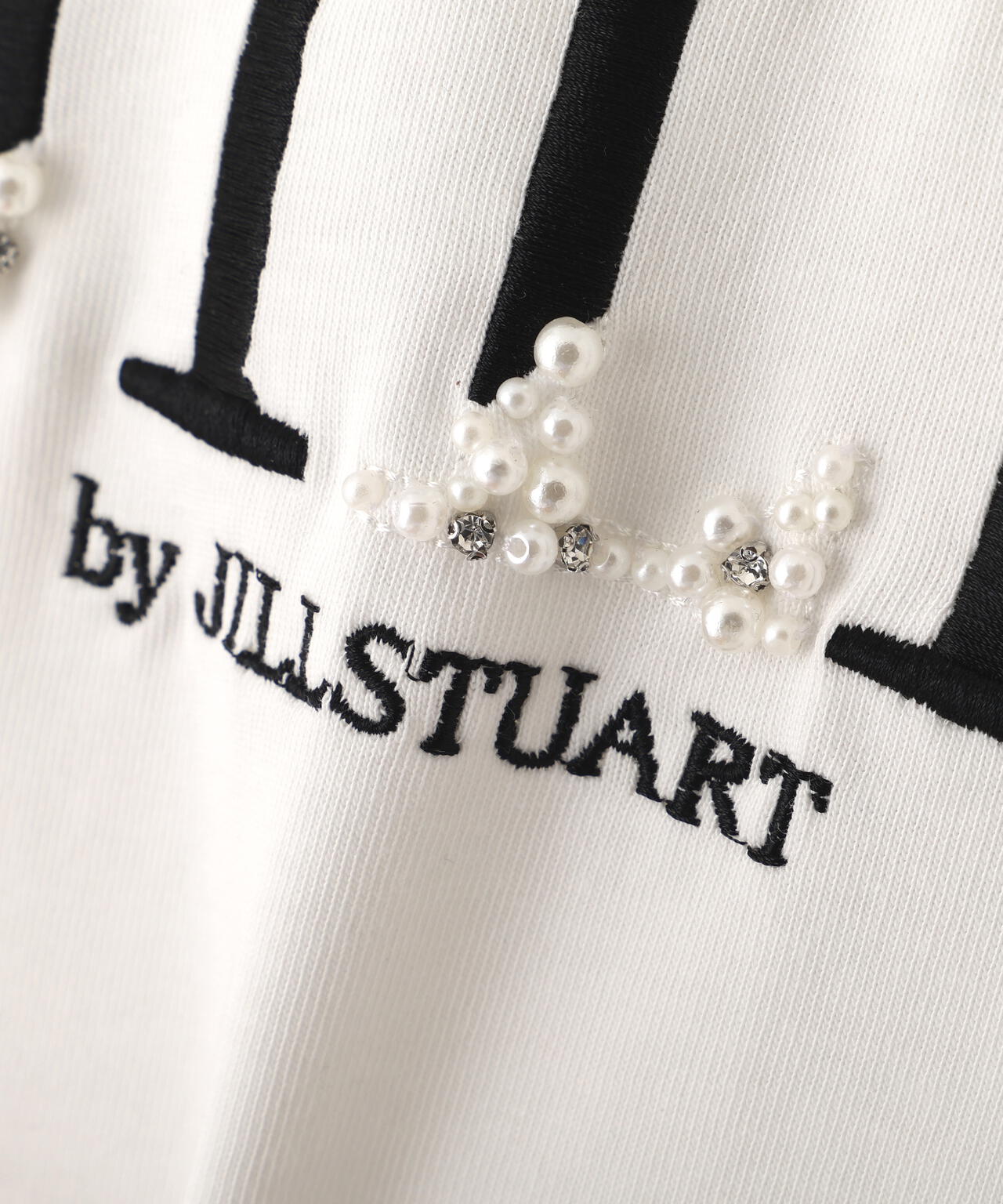 オーガニックコットンビジューロゴTシャツ