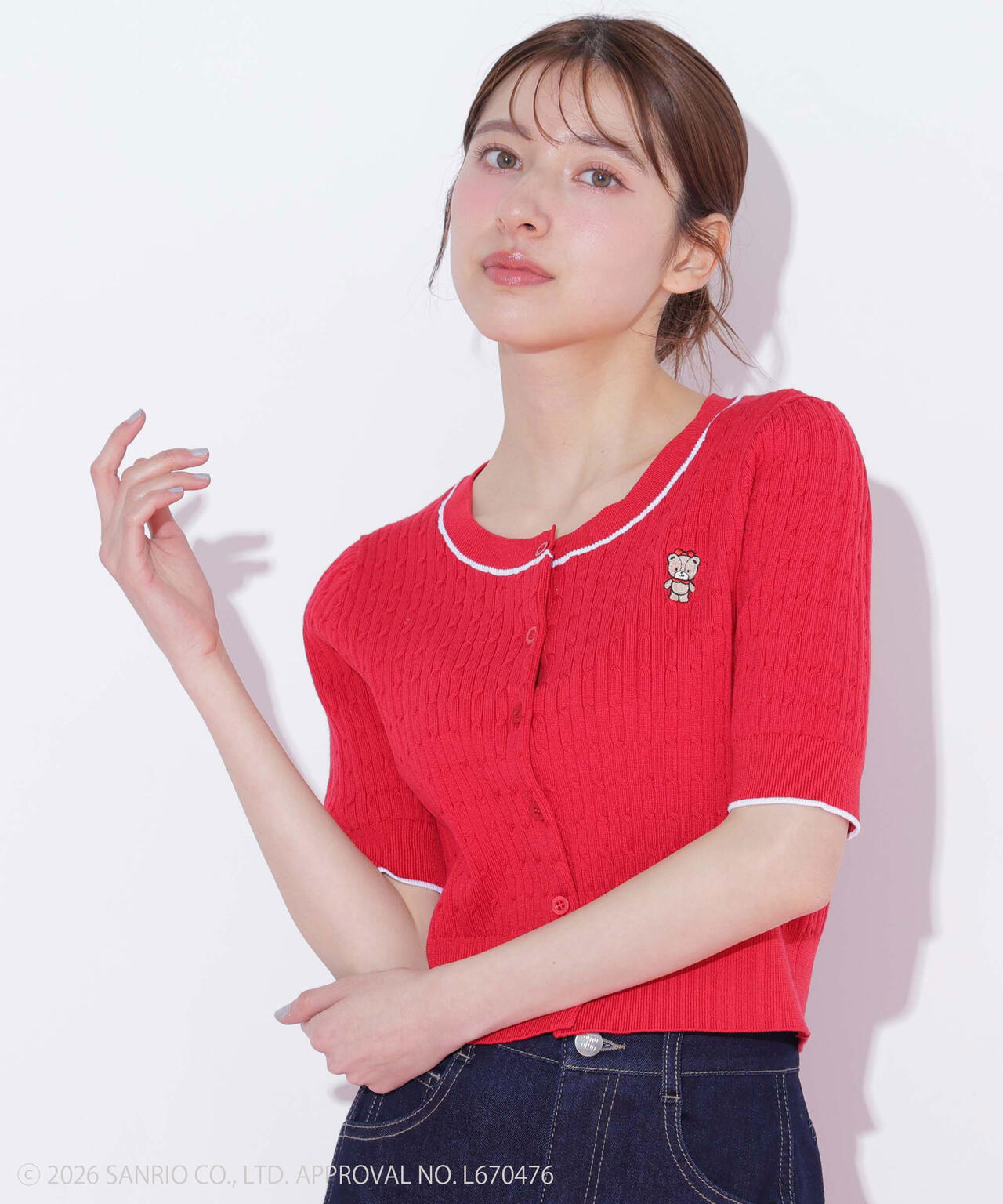 タイニーチャムミニケーブルカーデトップス