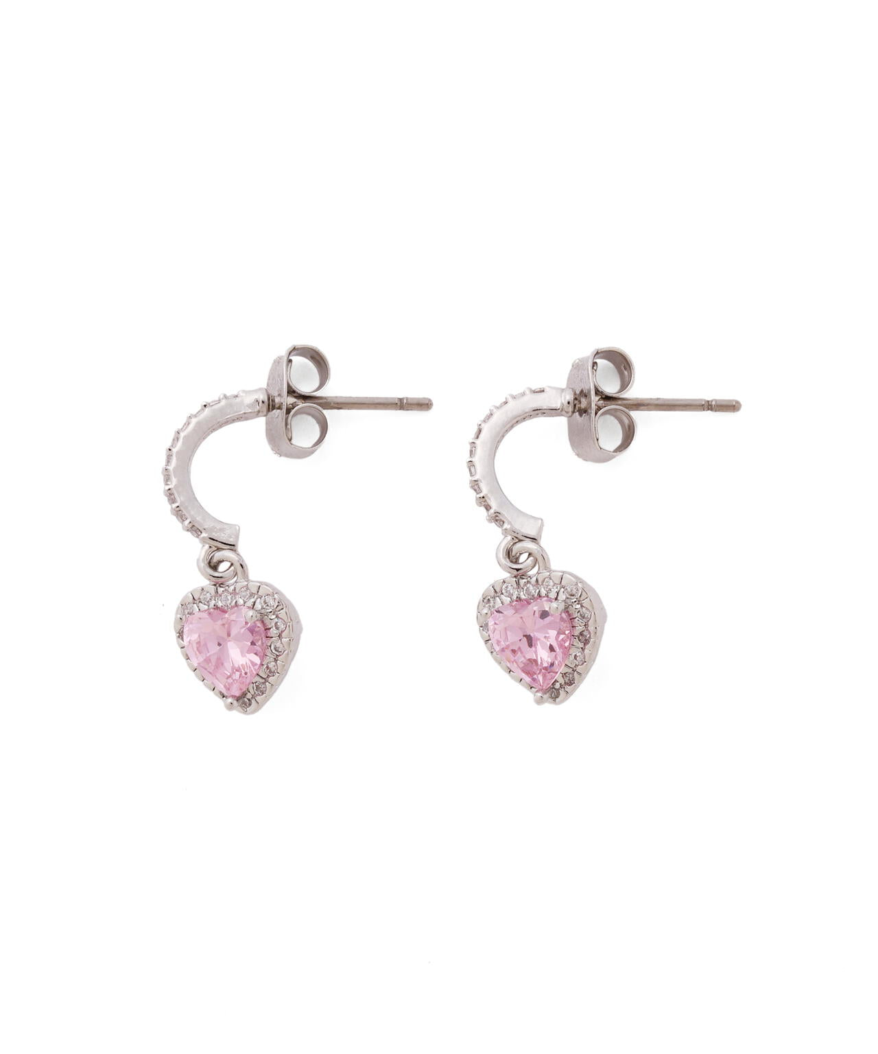 Cubic プチハートピアス
