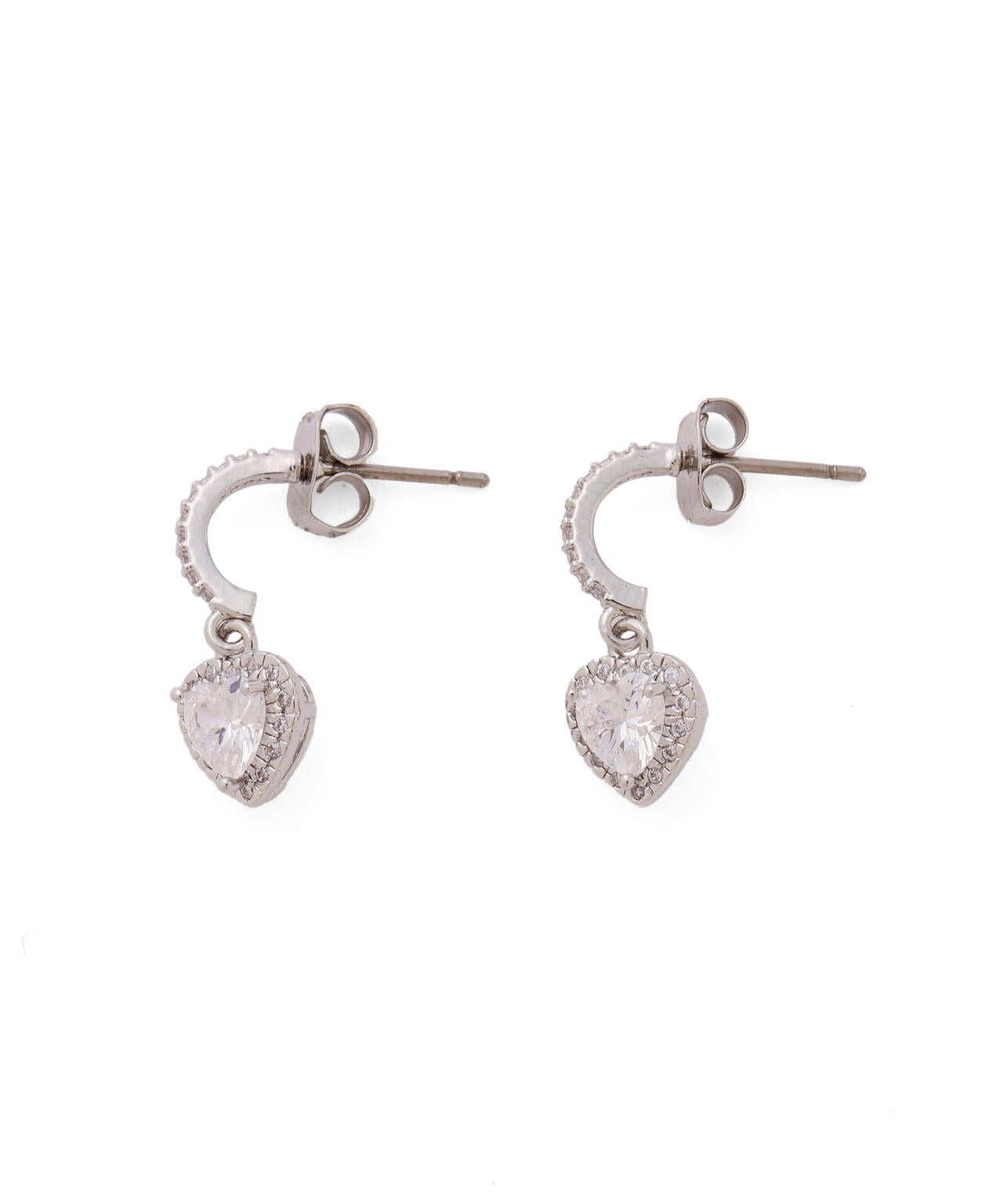 Cubic プチハートピアス