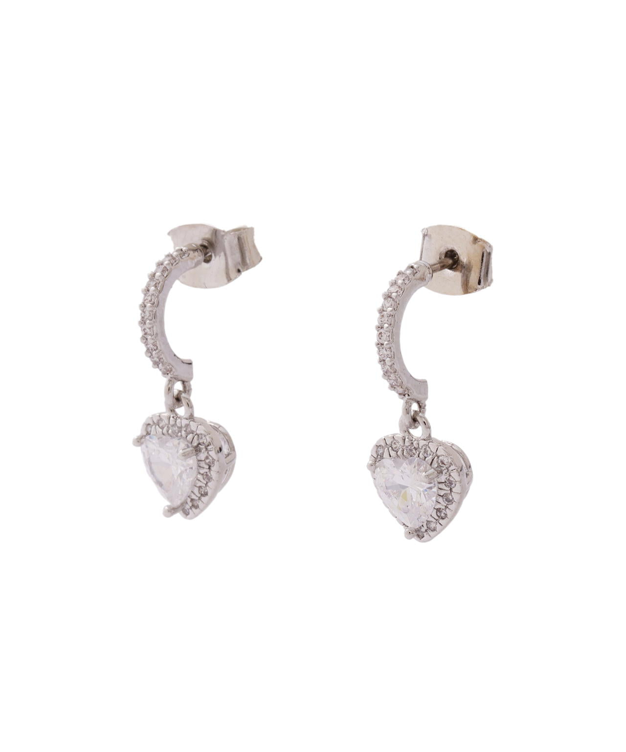 Cubic プチハートピアス