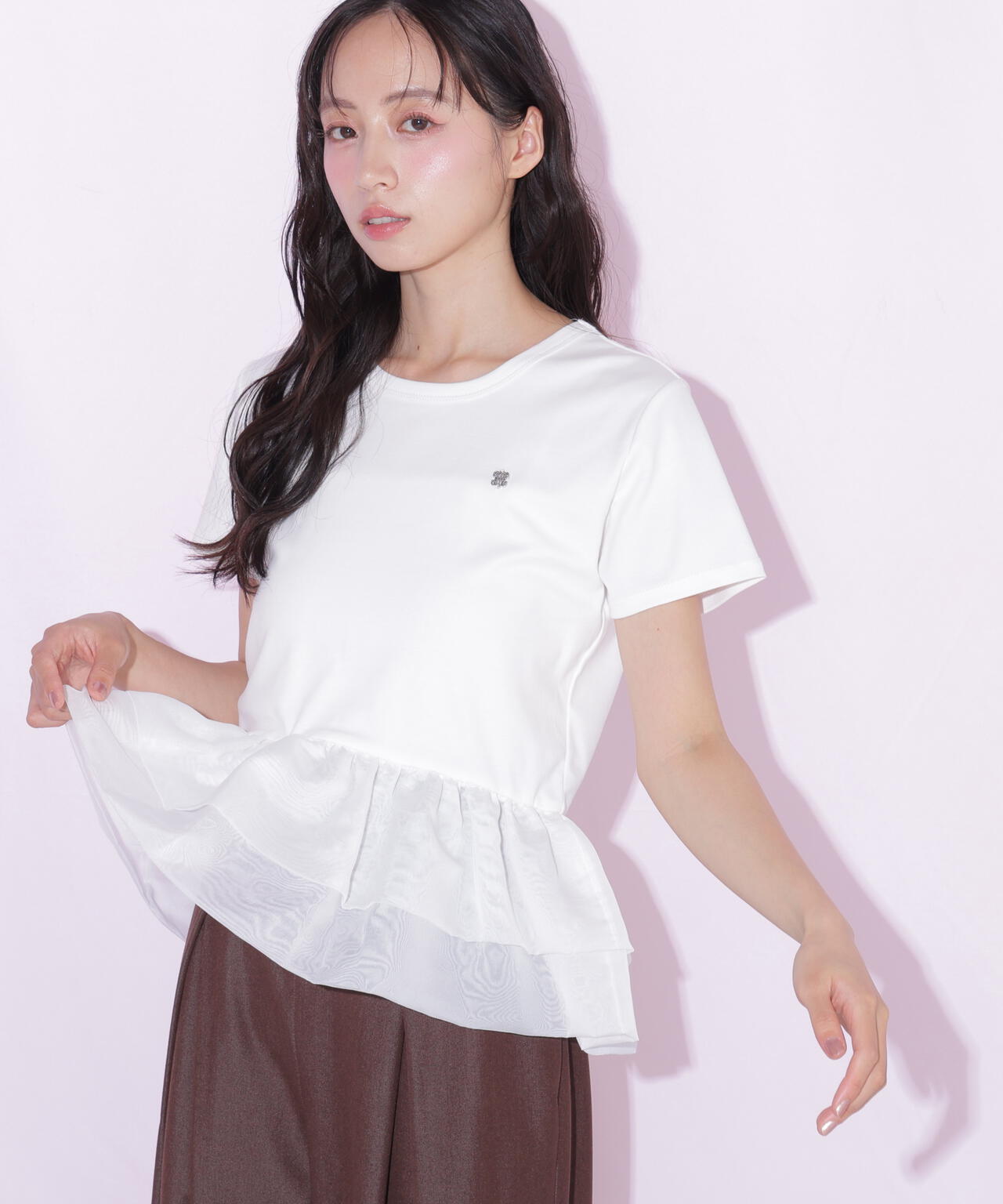裾バルーンTシャツ