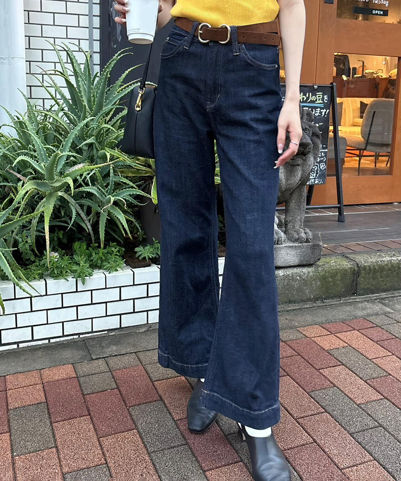 【一部追加生産予約】【累計販売6万本突破！選べる7色】【4サイズ展開XS-L] ベーシックワイドデニムパンツ【低身長サイズ有】【Lサイズ有】
