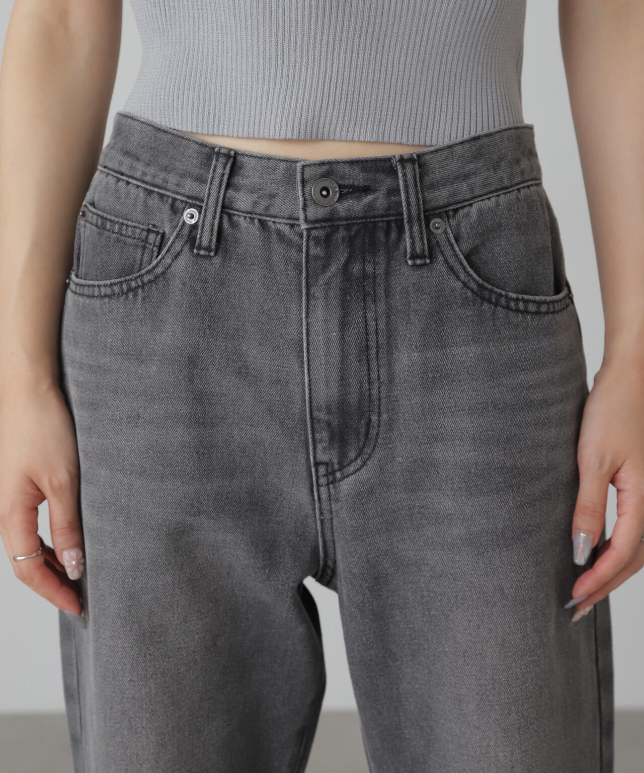 【一部追加生産予約】【4サイズ展開XS-L】ストレートデニムパンツ【低身長サイズ有】