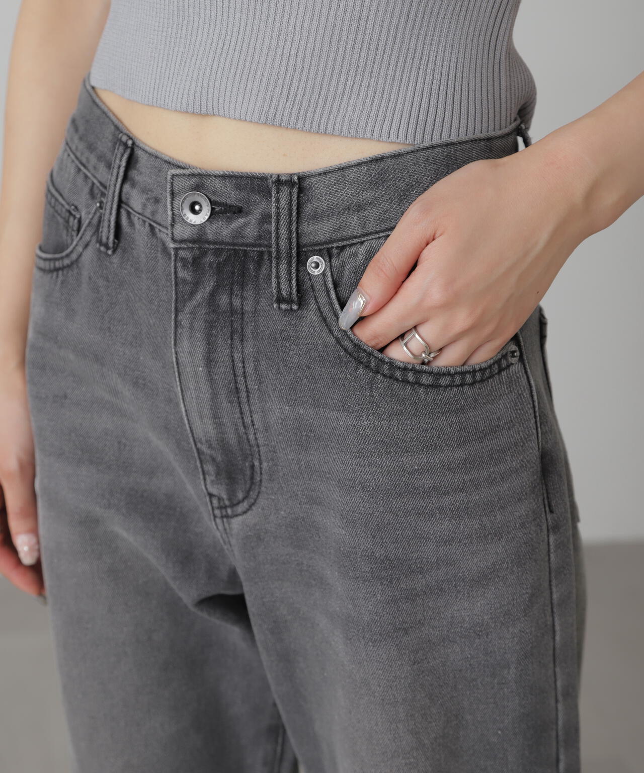 【一部追加生産予約】【4サイズ展開XS-L】ストレートデニムパンツ【低身長サイズ有】