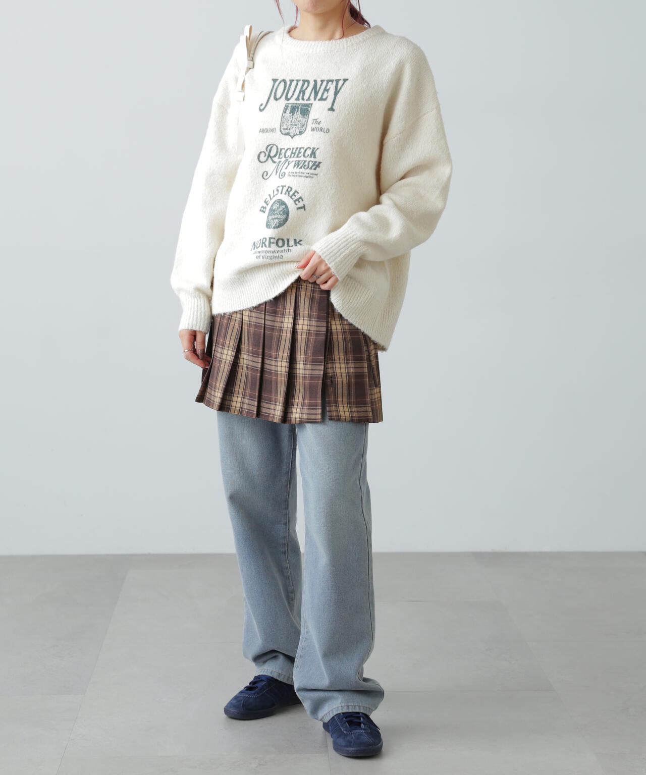 ラッププリーツミニスカート