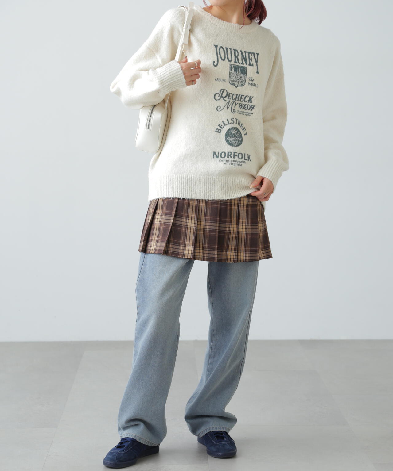 ラッププリーツミニスカート